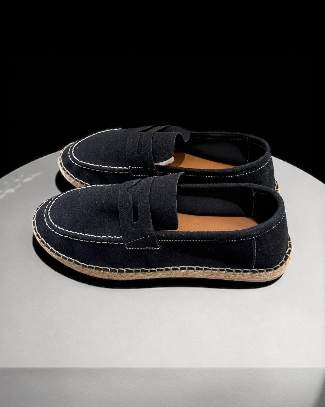  Hasır Tabanlı Detaylı Erkek Espadril