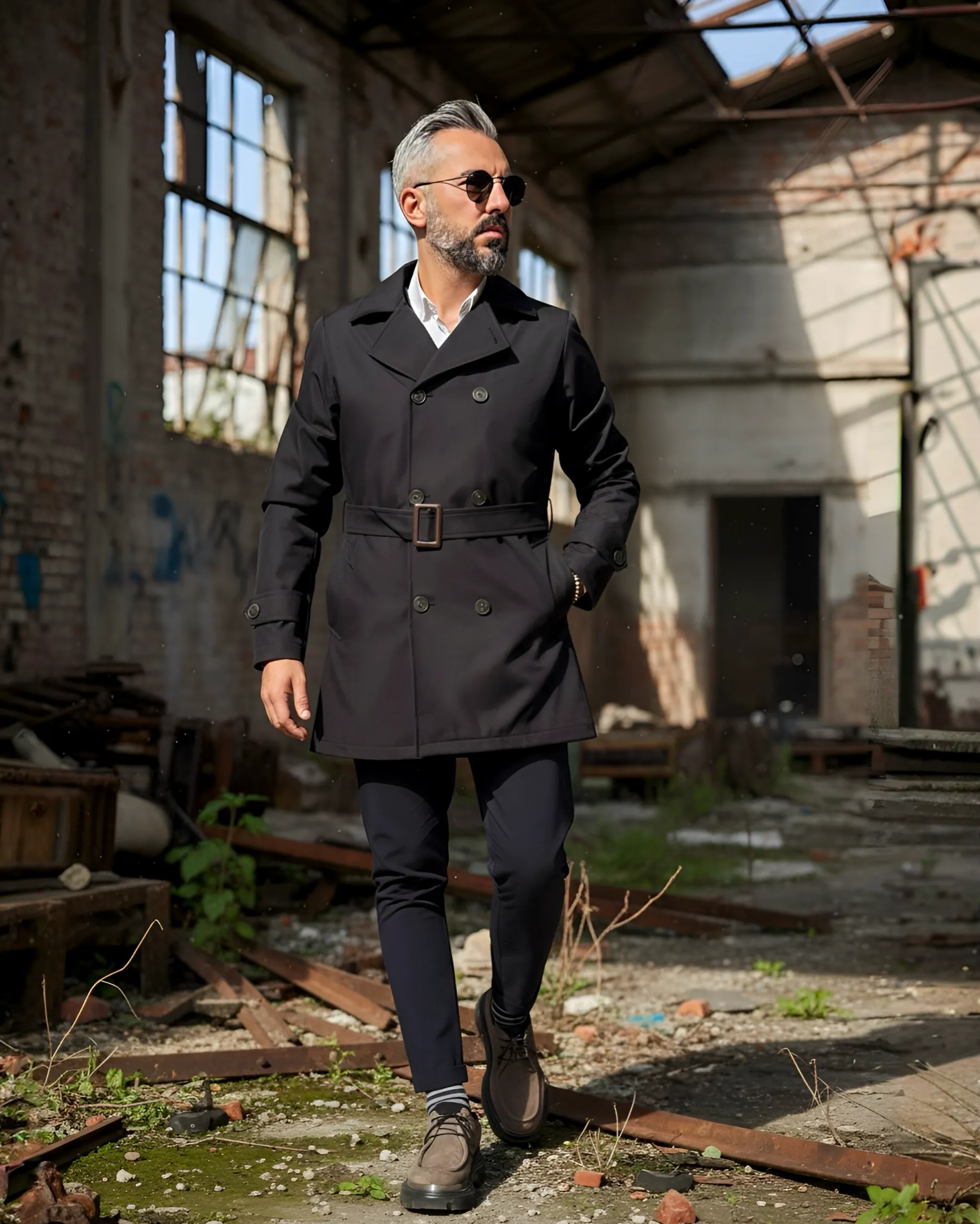 Premium Su Geçirmez Erkek Trençkot