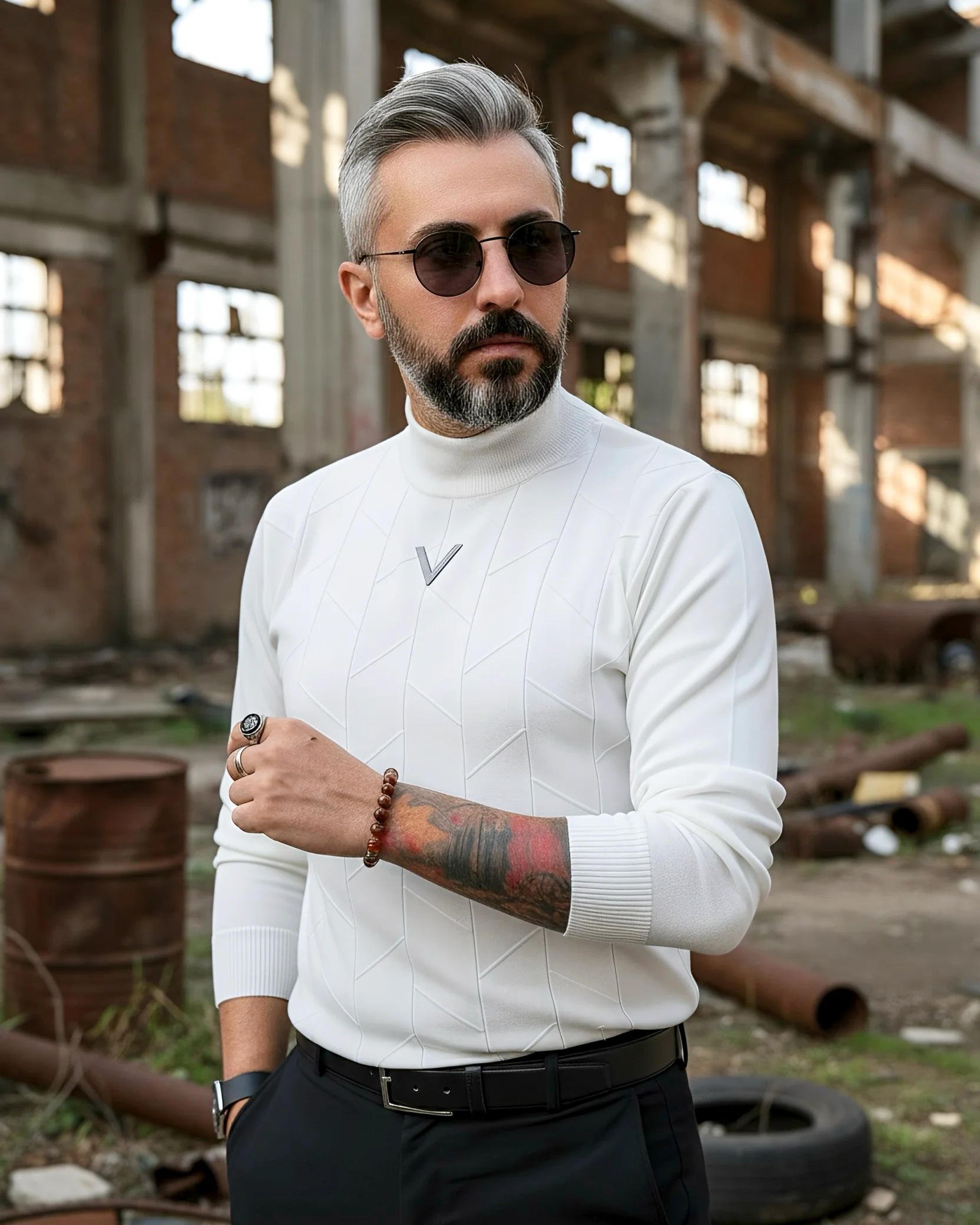 Volcanic Strata - Doğal Taş Erkek Bileklik