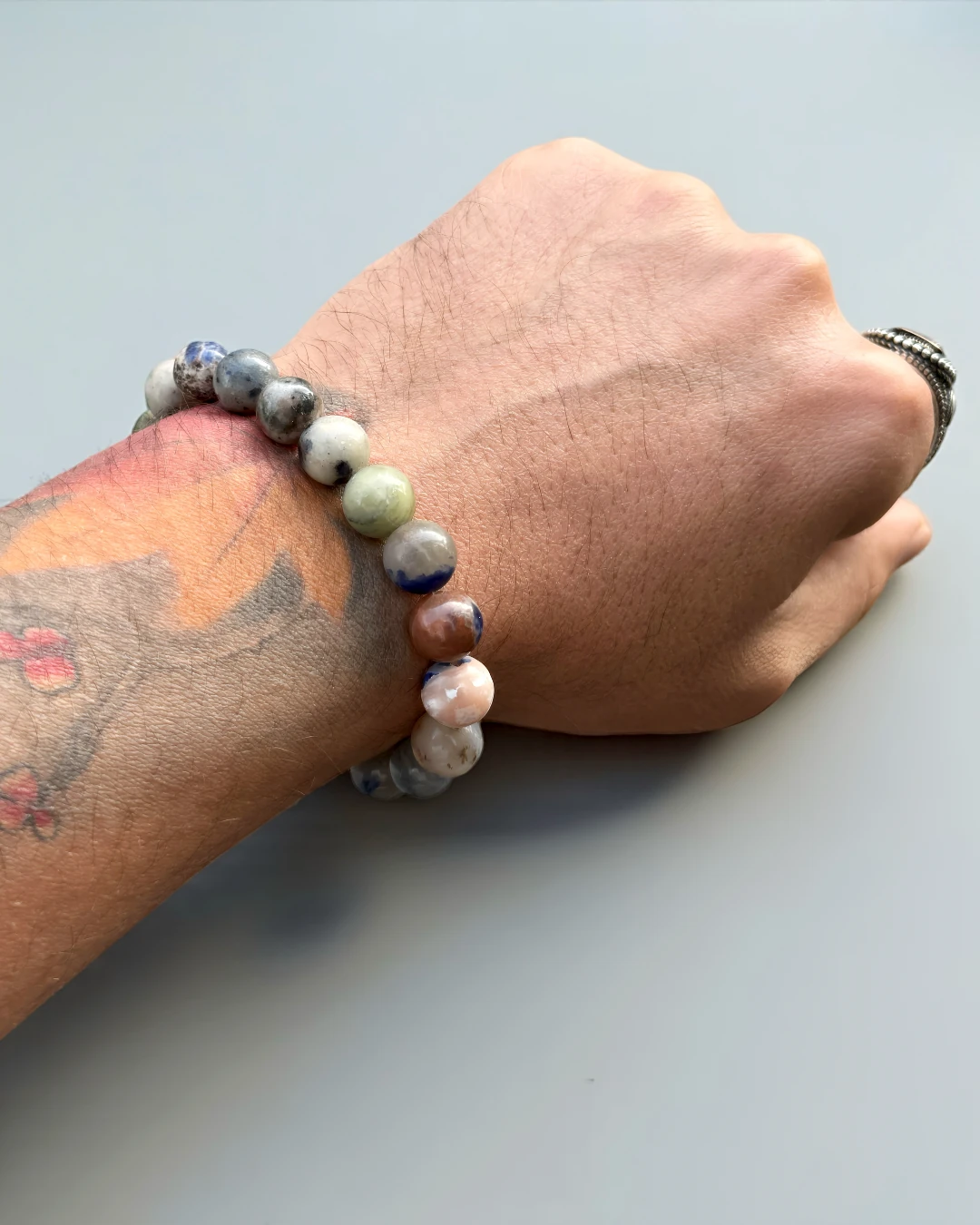 Moss Realm - Doğal Taş Erkek Bileklik