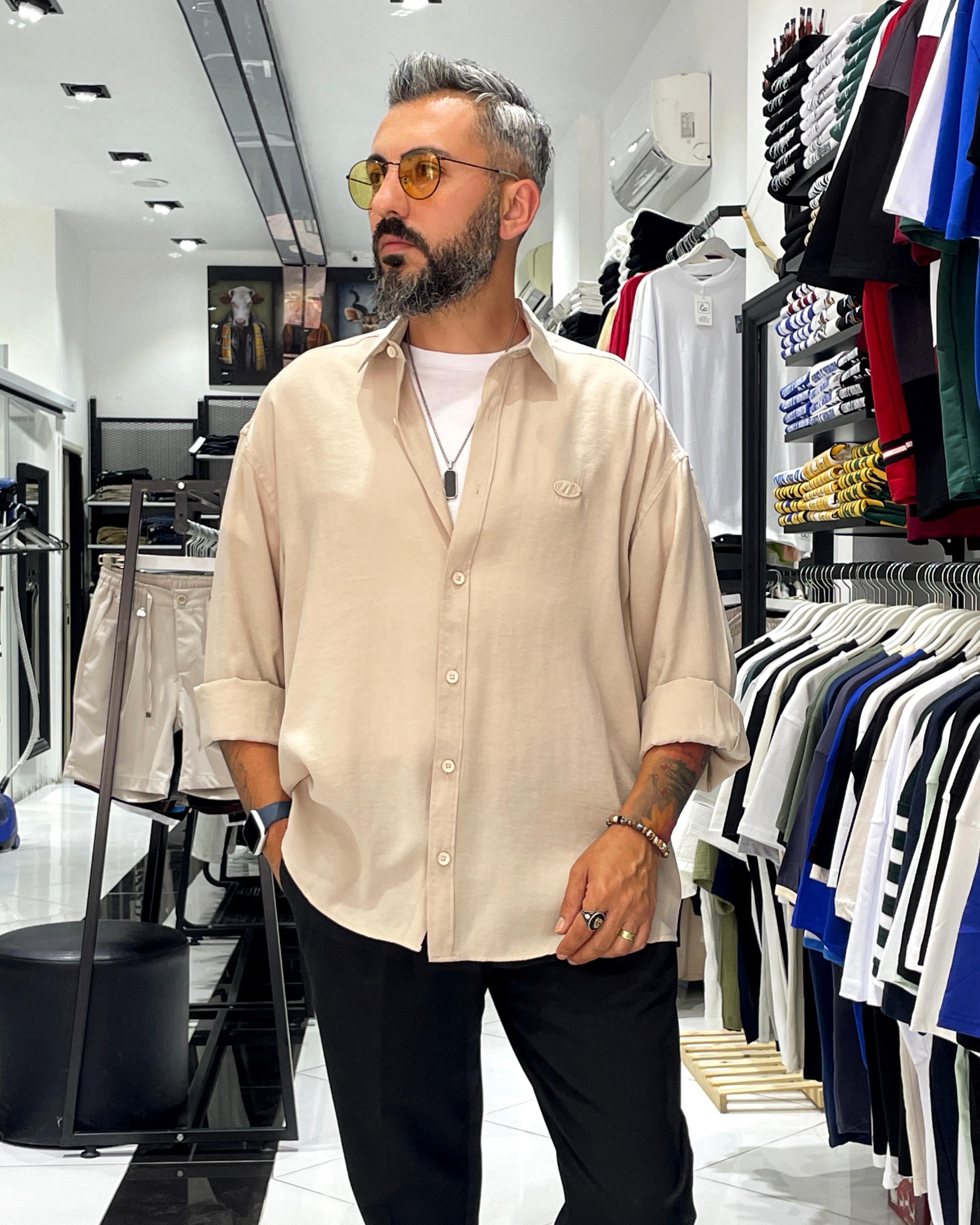 Modal Kumaş Ekstra Oversize Erkek Gömlek