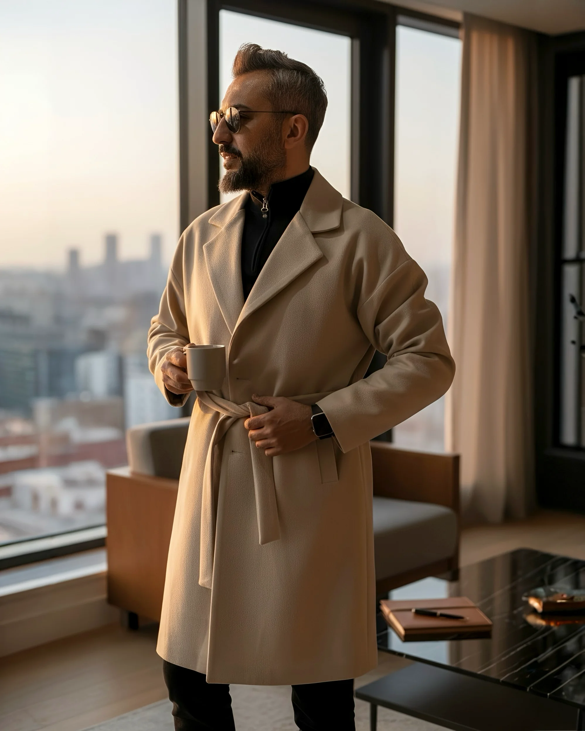 Oversize Men's Cashmere Coat