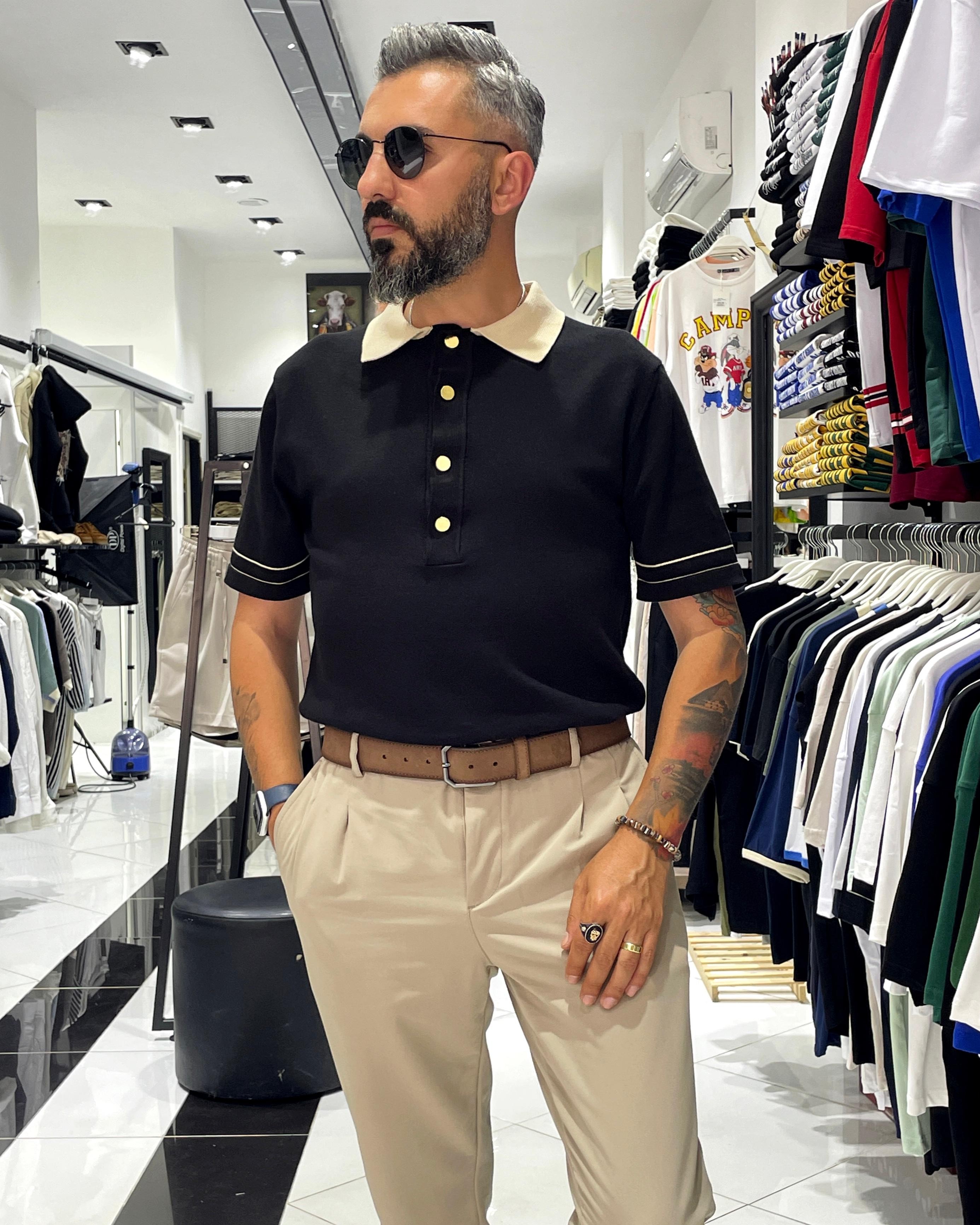 Old Money Triko Polo Yaka Erkek T-Shirt