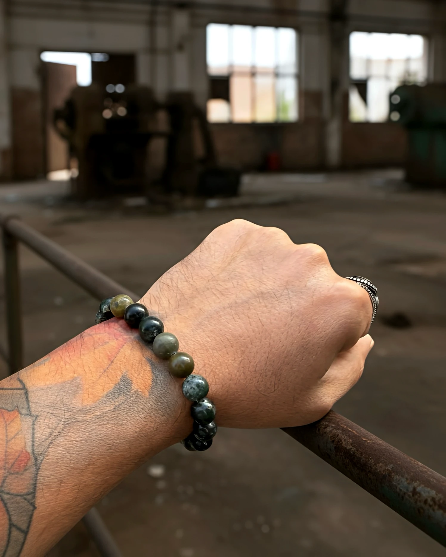 Forest Alloy – Doğal Taş Erkek Bileklik