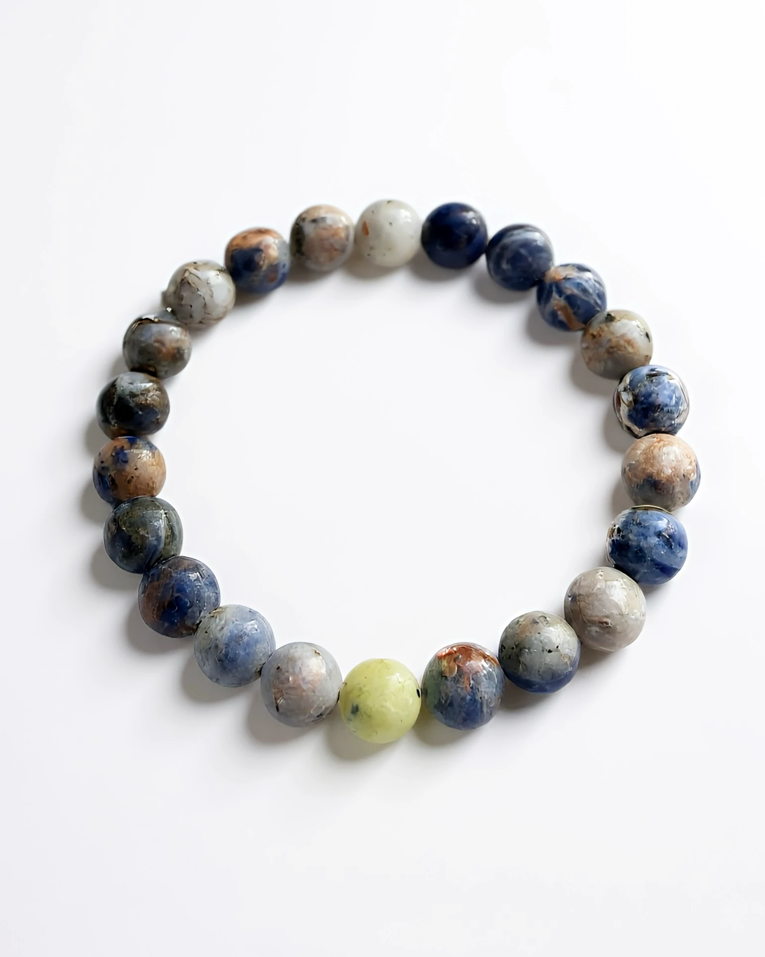 Ocean Pulse Stone – Doğal Taş Erkek Bileklik