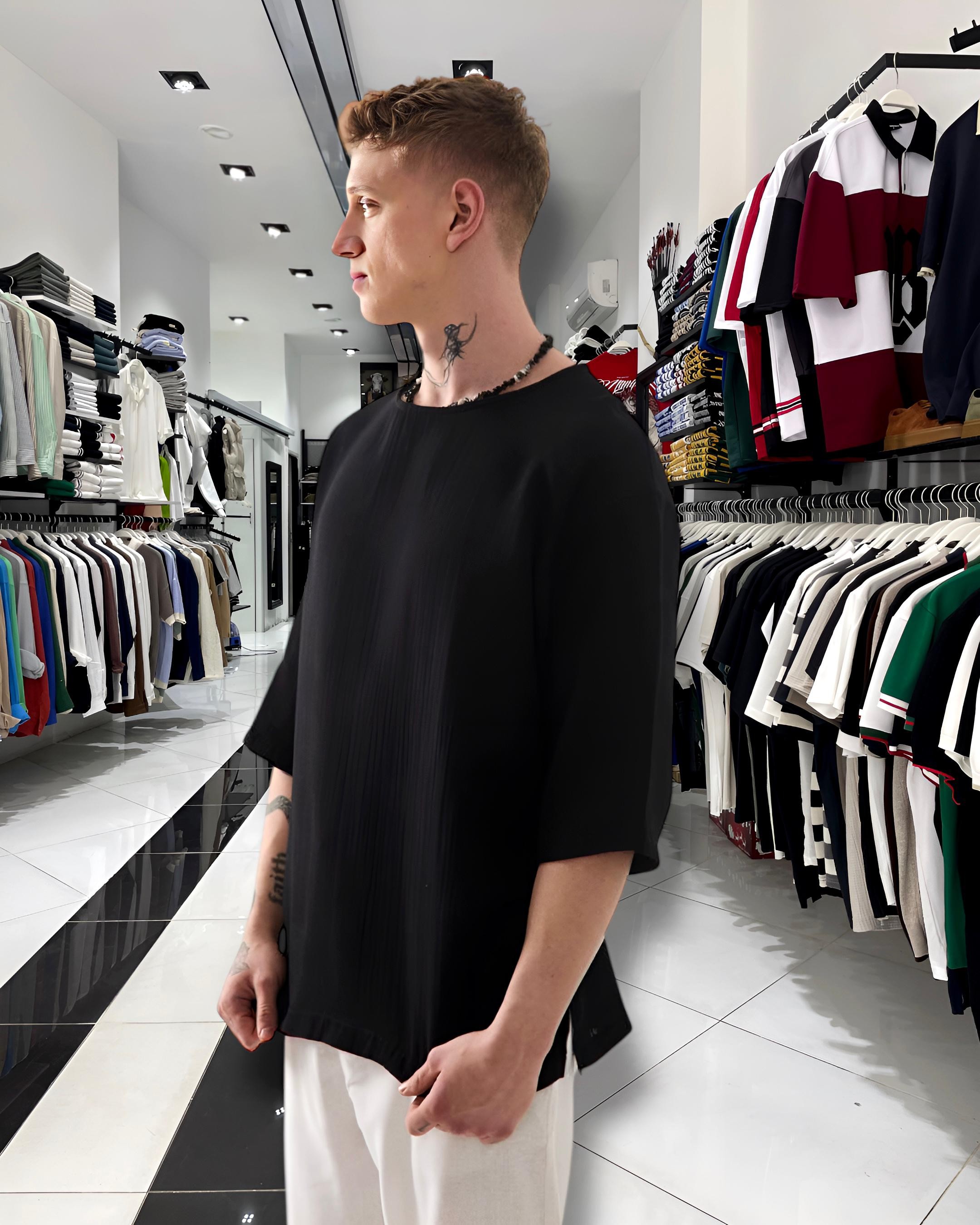 Fakir Kol Keten Oversize T-Shirt 