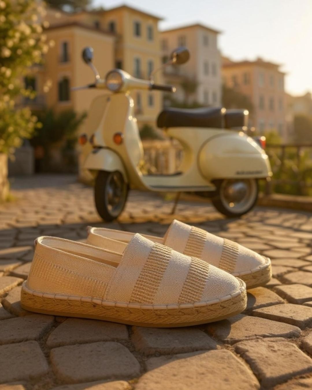 Basic Straw Detailed Espadrilles - Beige