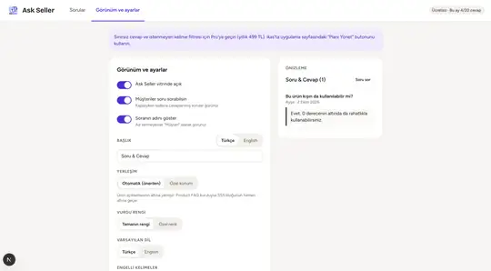 Ask Seller ekran görüntüsü 1