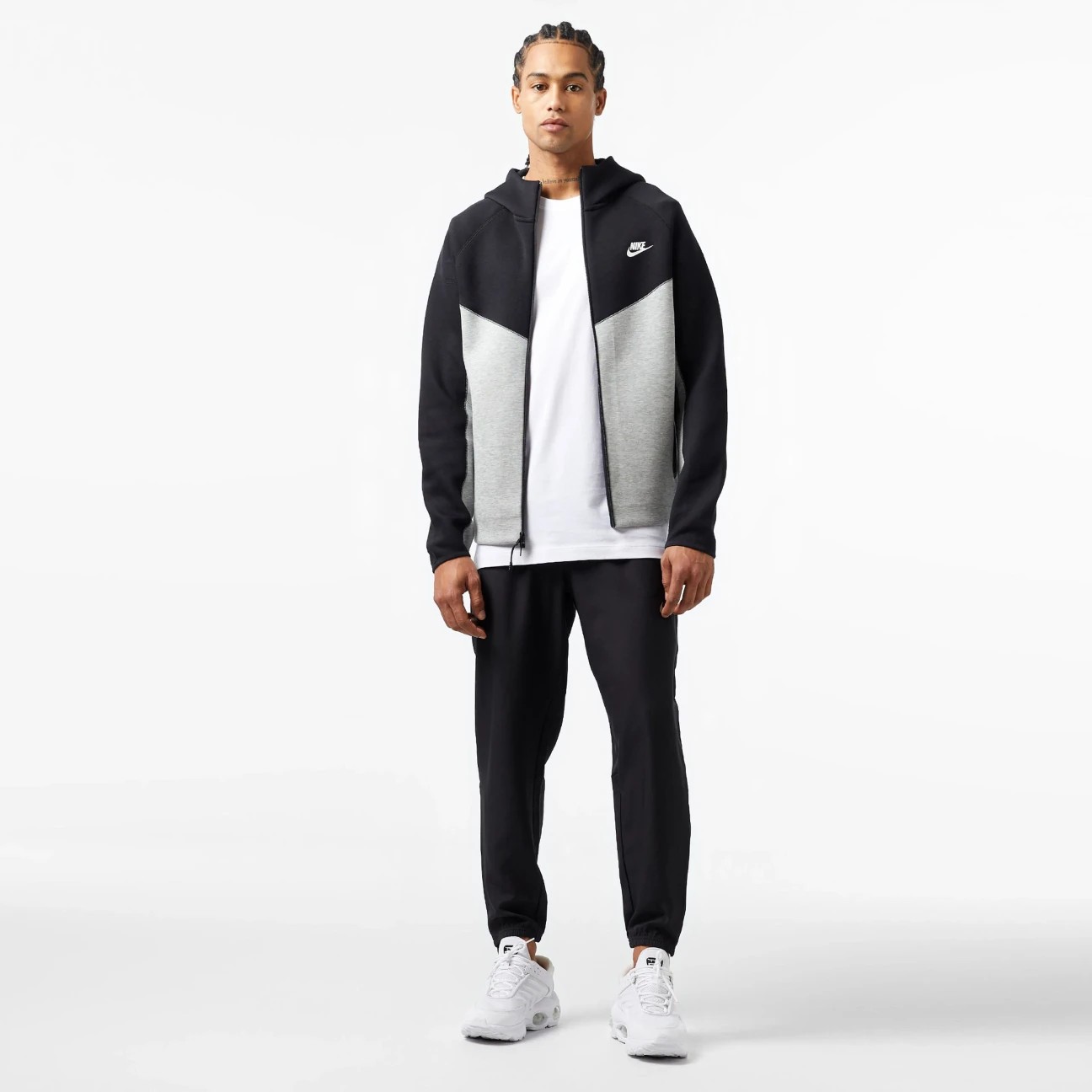 SS'24 Sportswear Tech Fleece Windrunner Eşofman Üstü - Dark Grey Heather/Black/Panda
