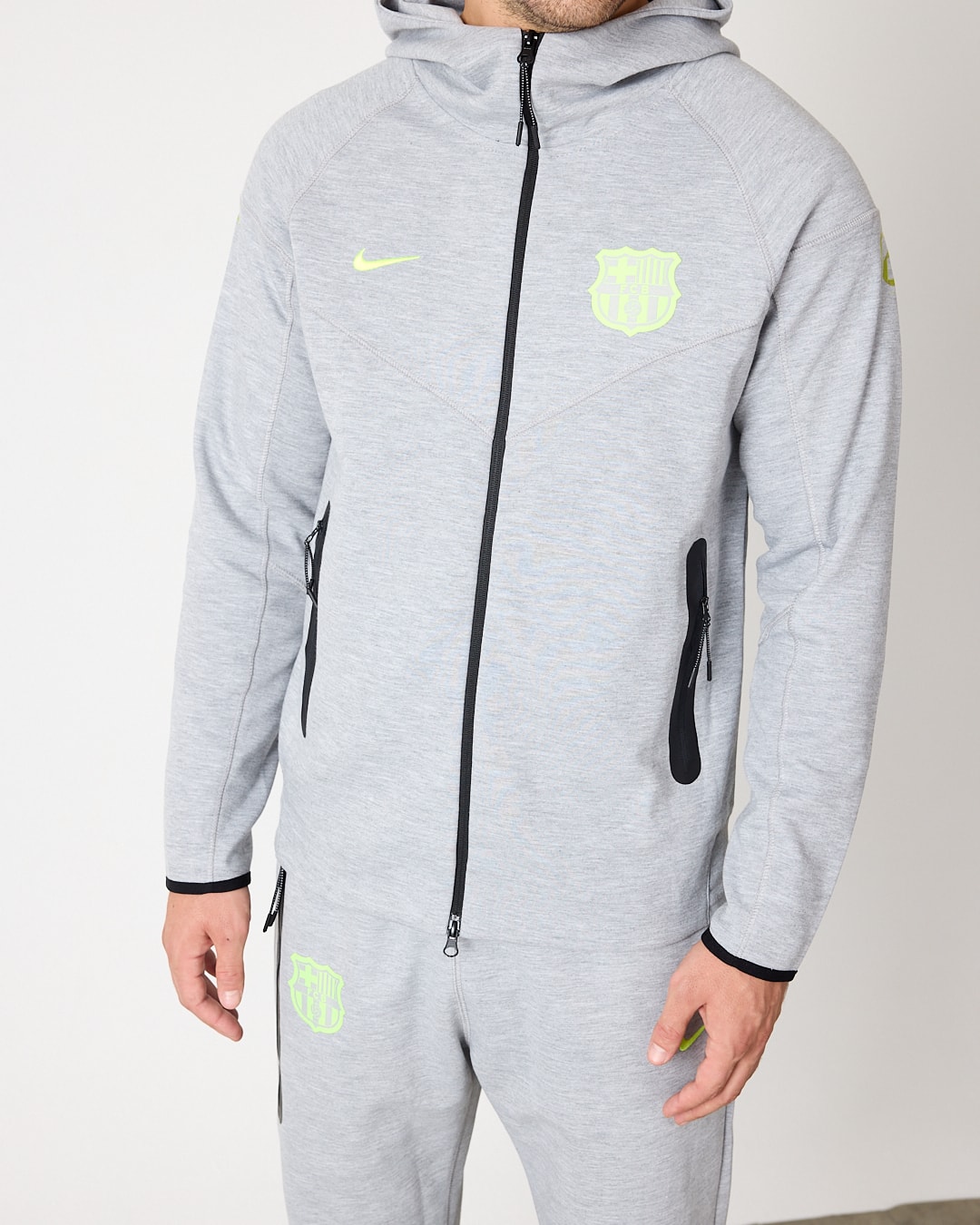 Barcelona X Nike Tech Fleece Full Zip Hoodie & Joggers Set