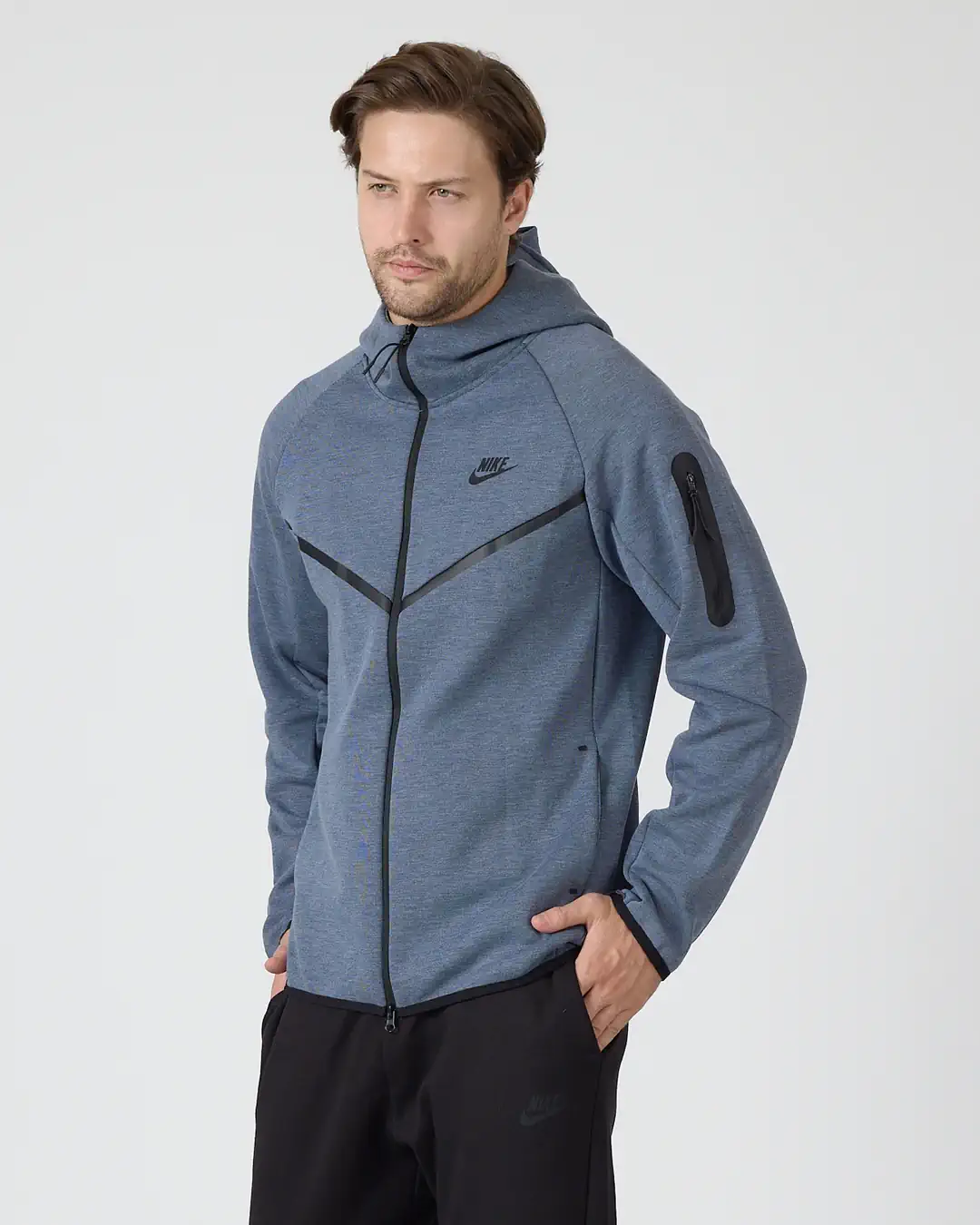 SS'25 Tech Full-Zip Windrunner Hoodie - obsidian Blue/Black