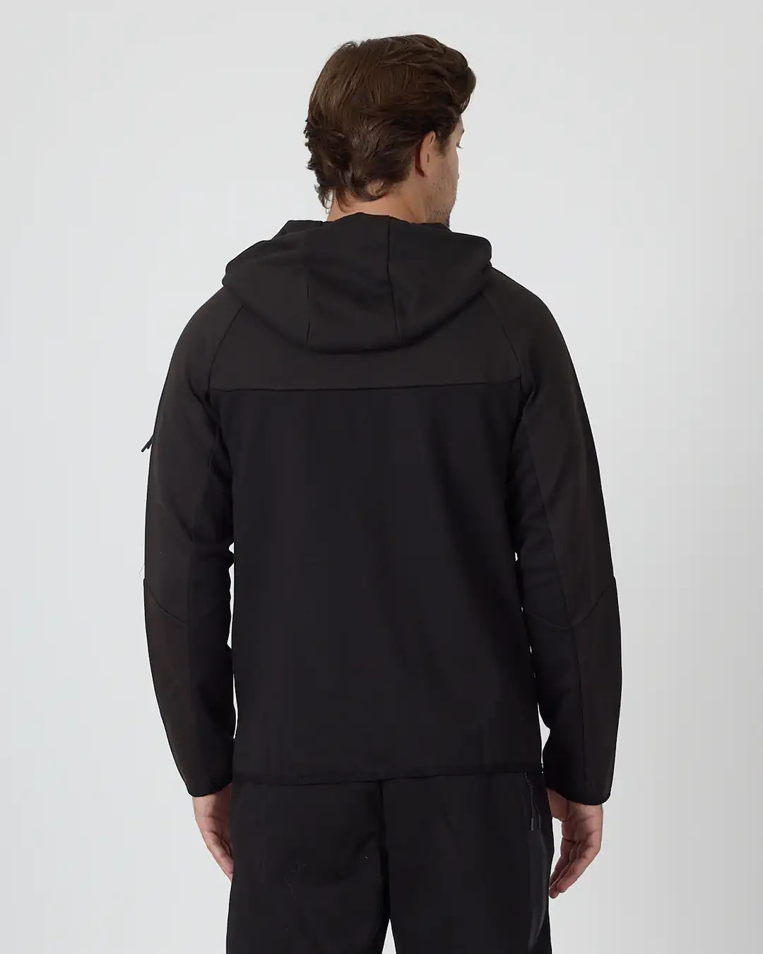 SS'25 Tech Full-Zip Windrunner Hoodie - siyah/darksmoke/red