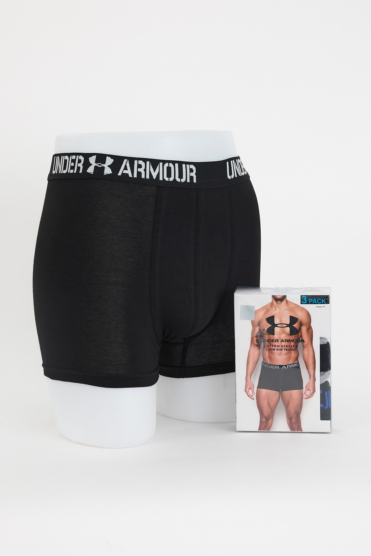 UNDER ARMOUR 3'lü  Pack Boxer Cotton Stretch Trunk  CK 