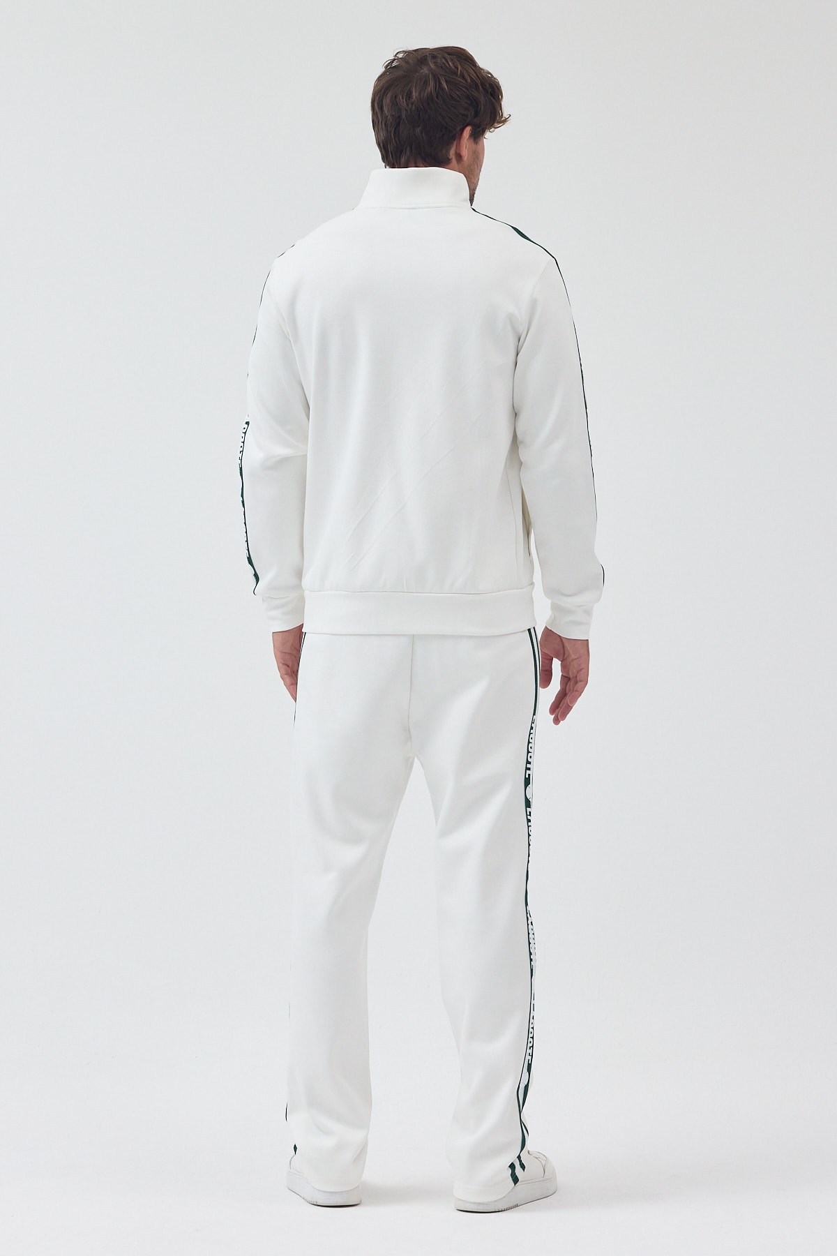 Lacoste Şeritli Eşofman Takım 26 - Kamuflaj/gray
