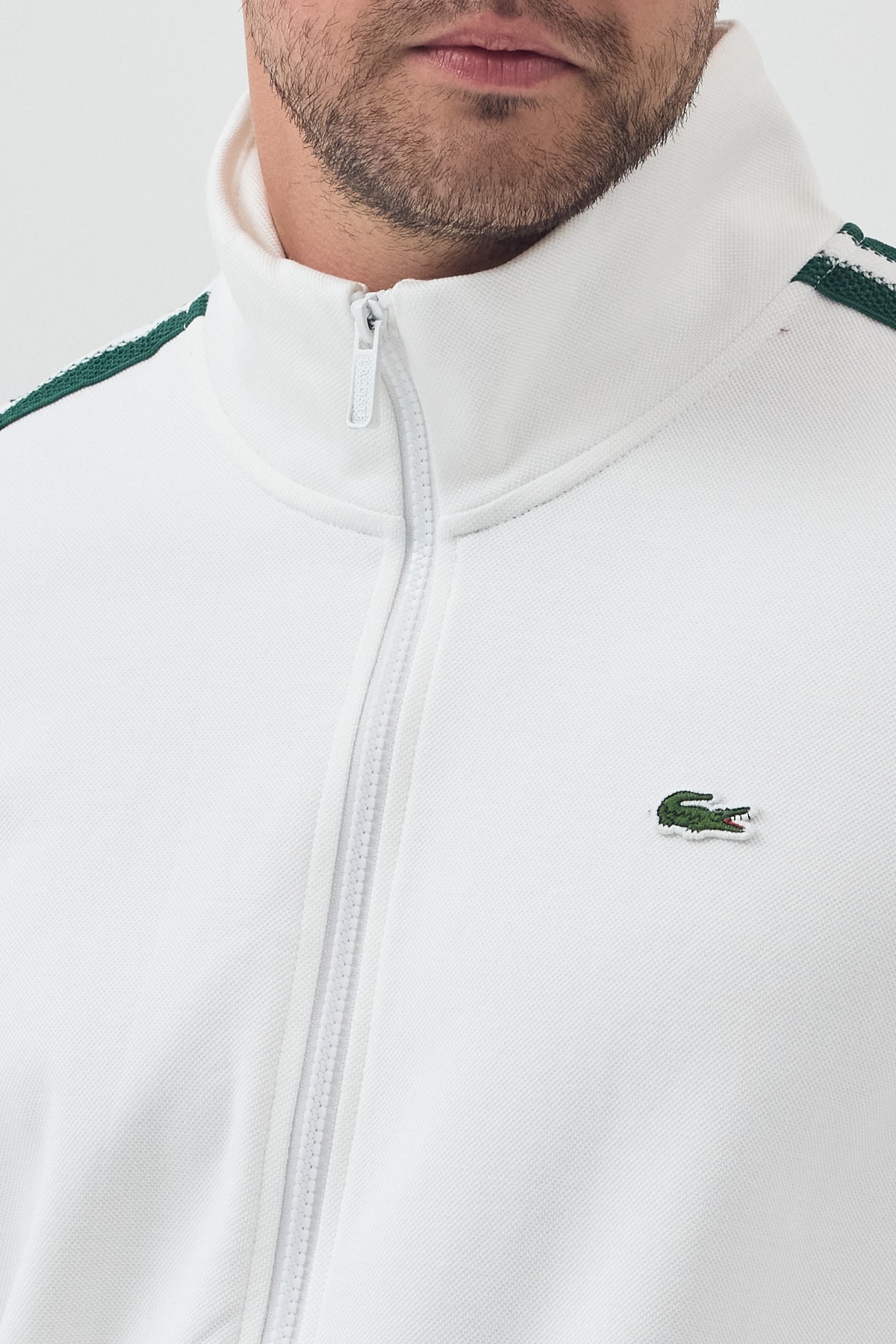 Lacoste Şeritli Eşofman Takım 26 - Kamuflaj/gray