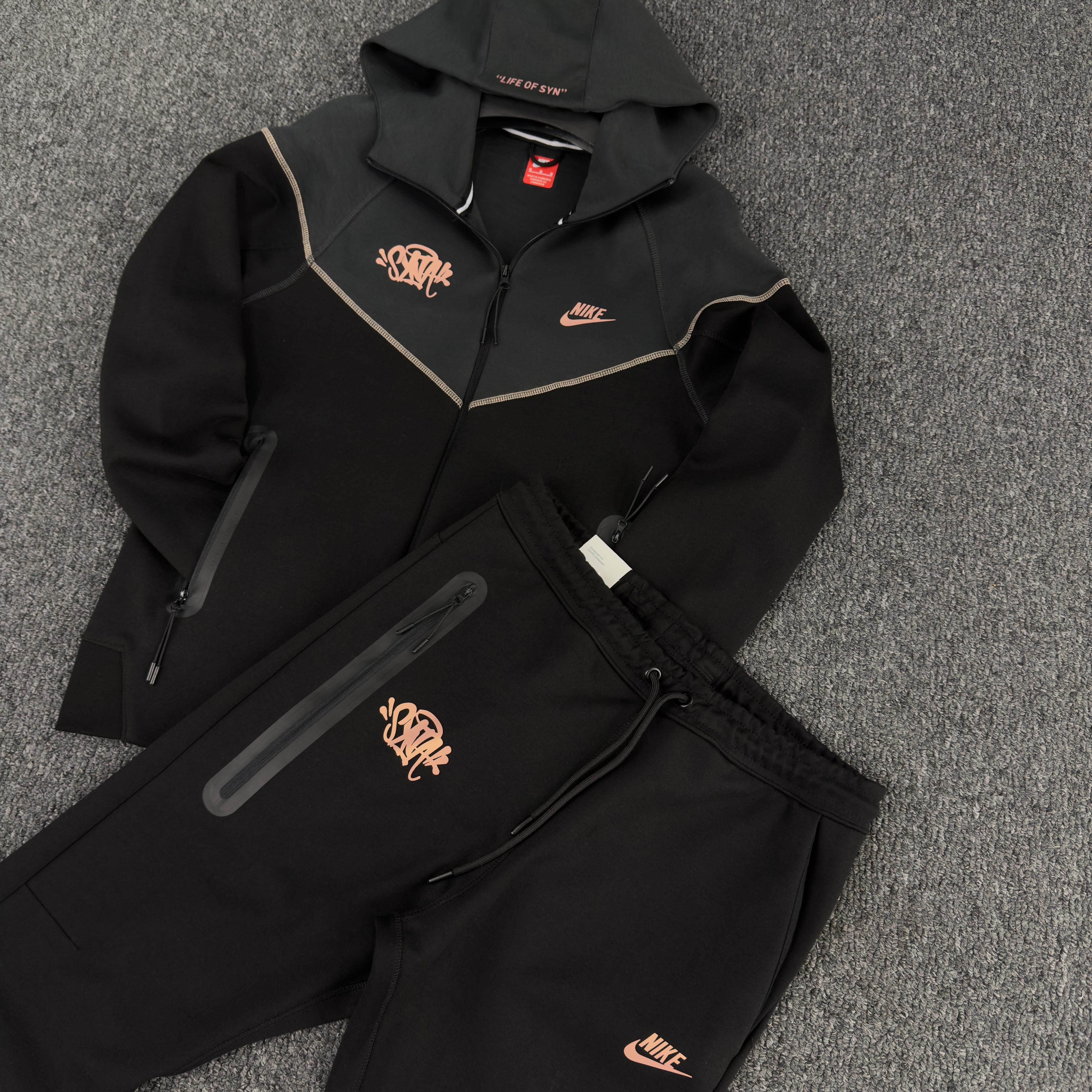 Syna X Nike Tech Fleece Full Zip Hoodie & Joggers Set