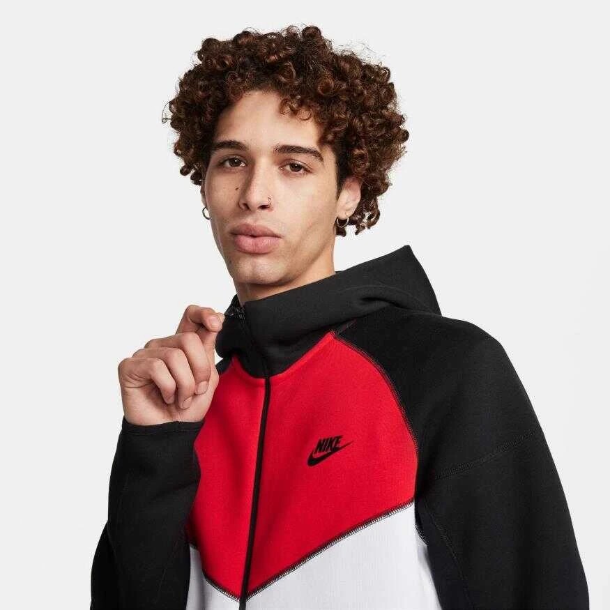 SS'24 Sportswear Tech Fleece Windrunner Eşofman Üstü - Red/White/Black