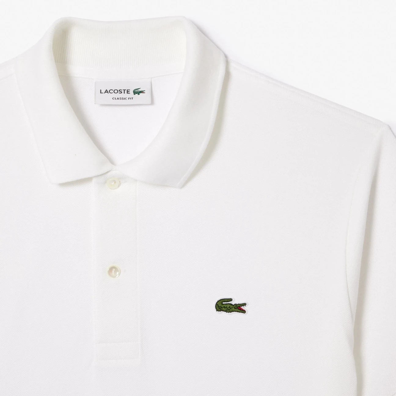 Classic Fit L1212 Polo - White