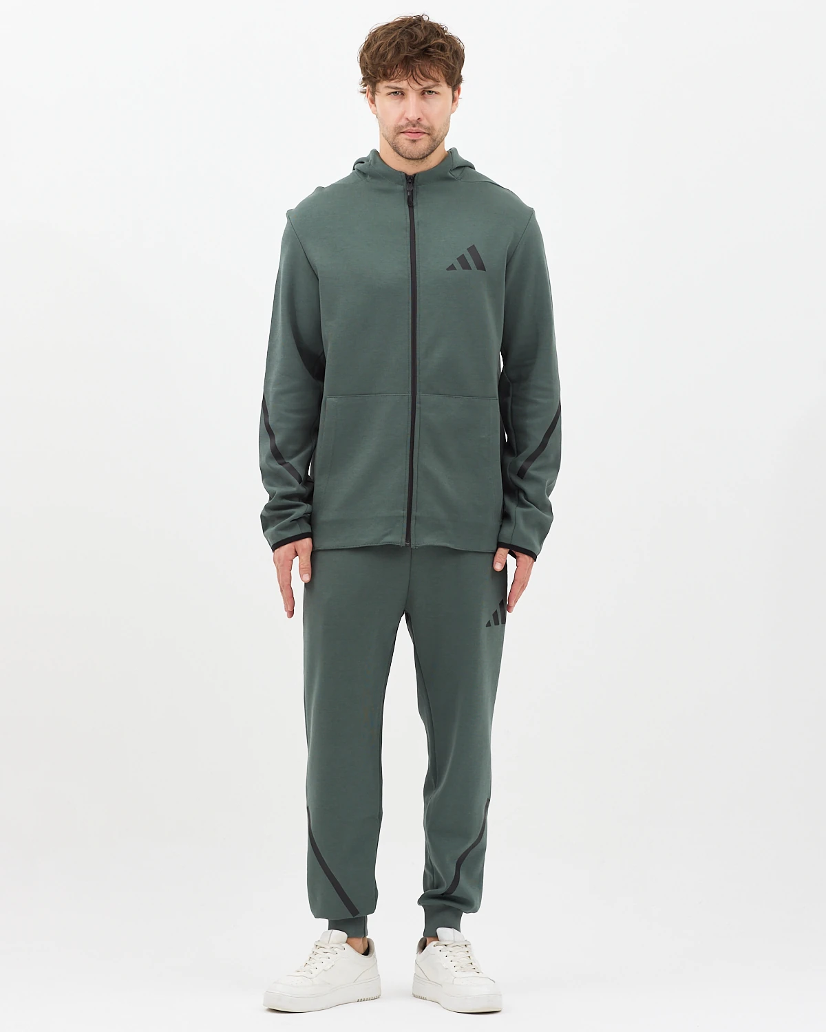 ADIDAS ZNE Full Zip Hoodie & Joggers Set - royal