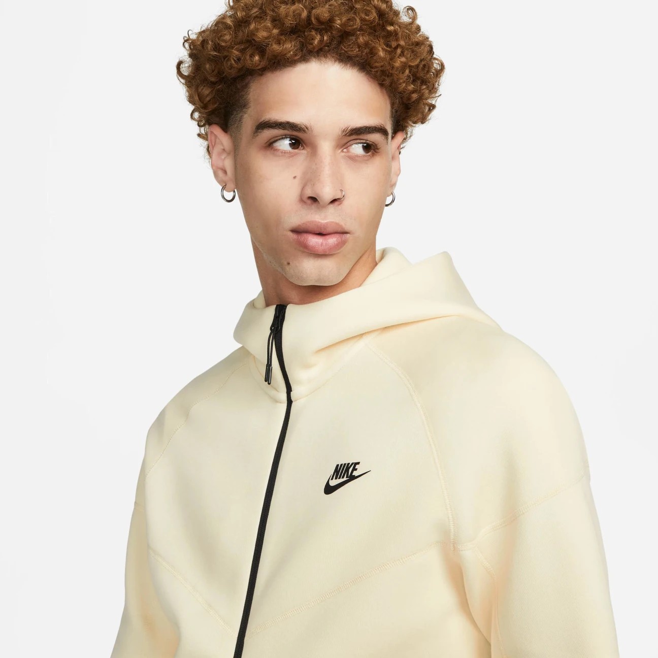 SS'24 Sportswear Tech Fleece Windrunner Eşofman Üstü - Ivory / Black