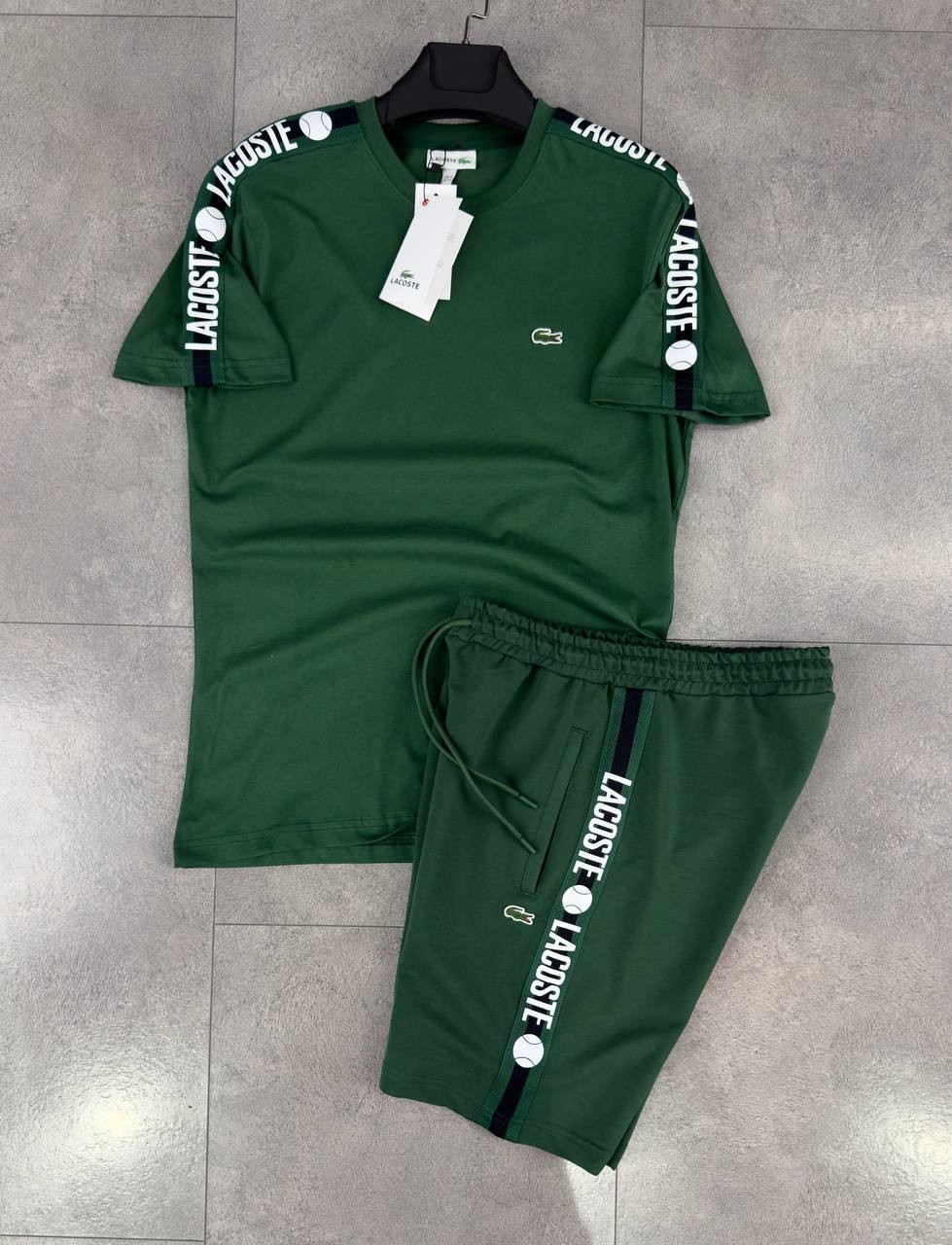 Grand Slam Collection T-Shirt & Şort Takımı - Pine Green/Navy Court Tape