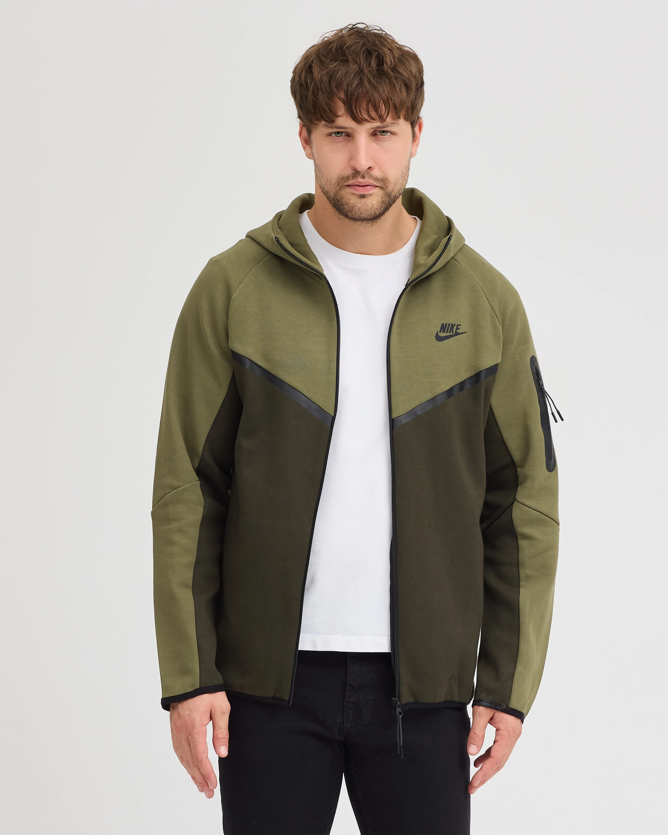 SS'25 Tech Full-Zip Windrunner Hoodie - Sequoia/Medium Olive/Black