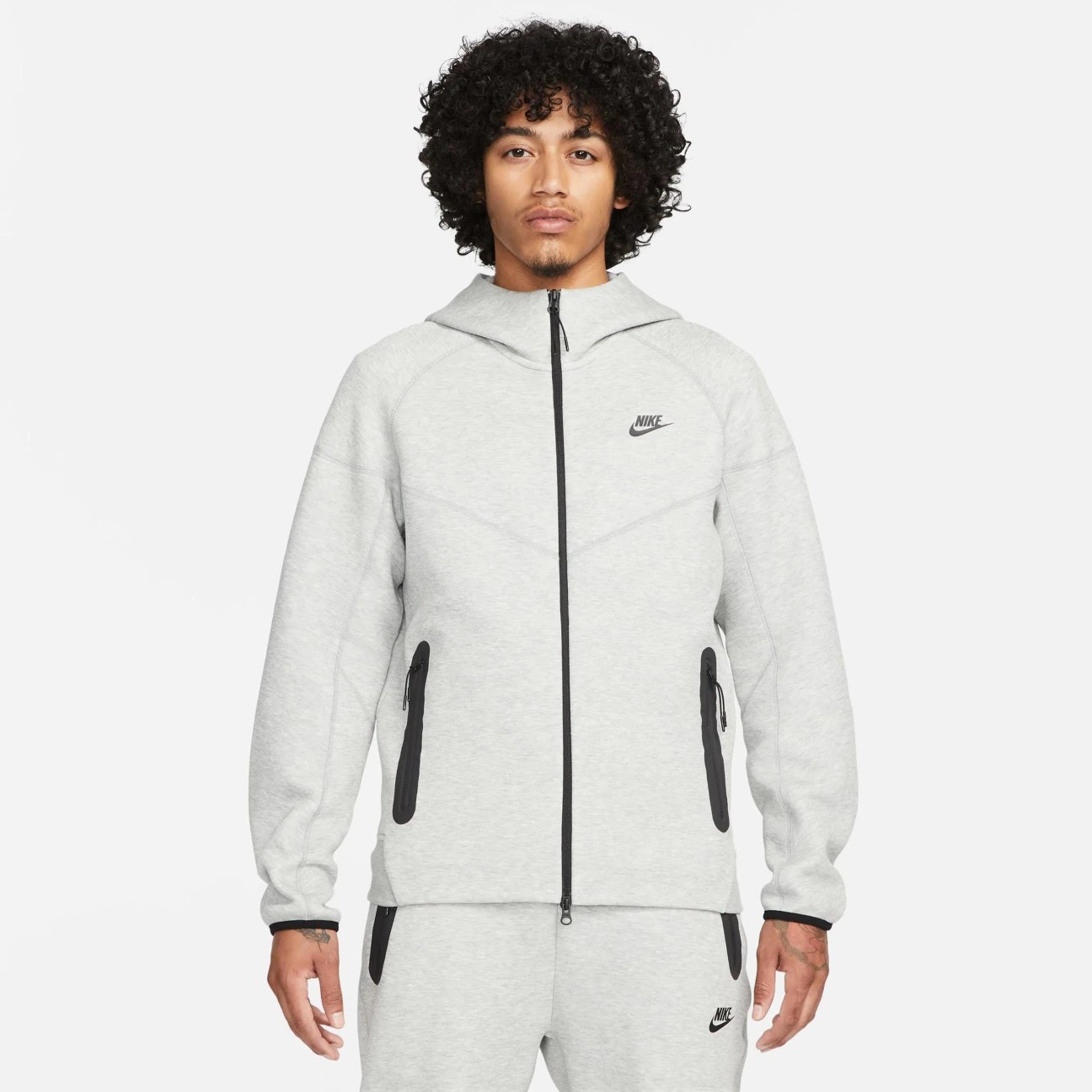 SS'24 Sportswear Tech Fleece Windrunner Eşofman Üstü - Dark Grey Heather/Black