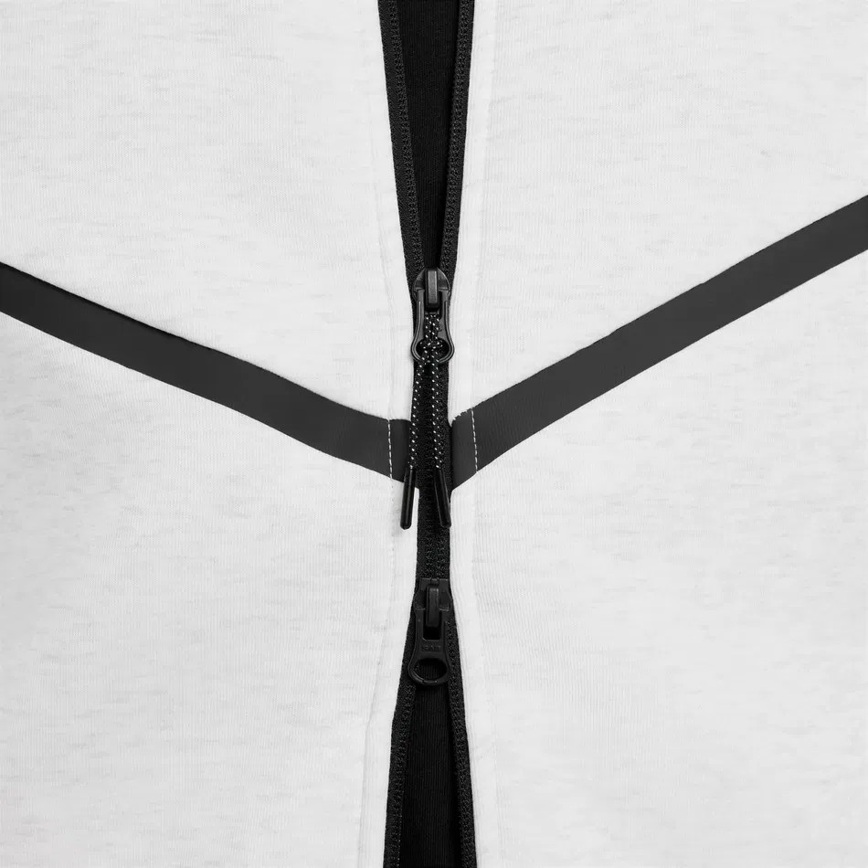 SS'25 Tech Full-Zip Windrunner Hoodie - All White/Black