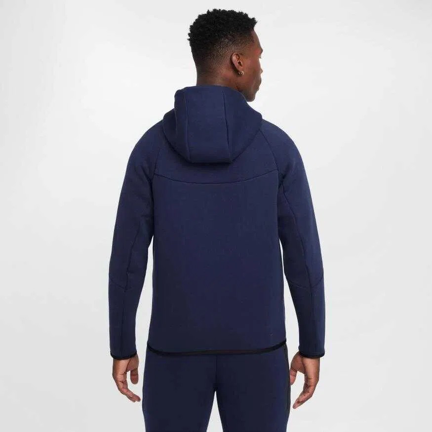 SS'25 Tech Full-Zip Windrunner Hoodie - Navy Blue/Black