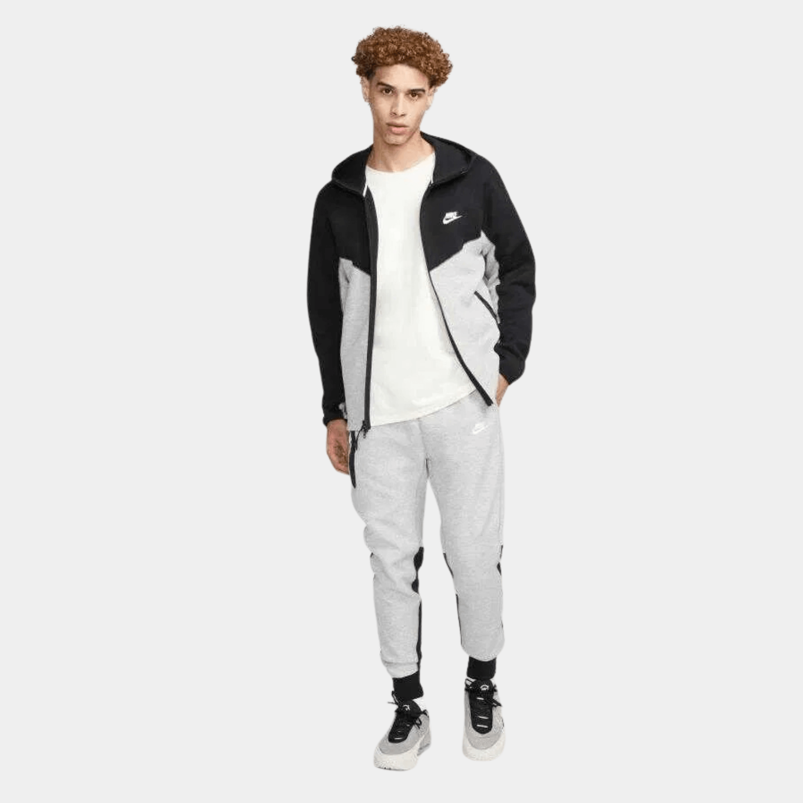 Black/Dark Grey Heather/White