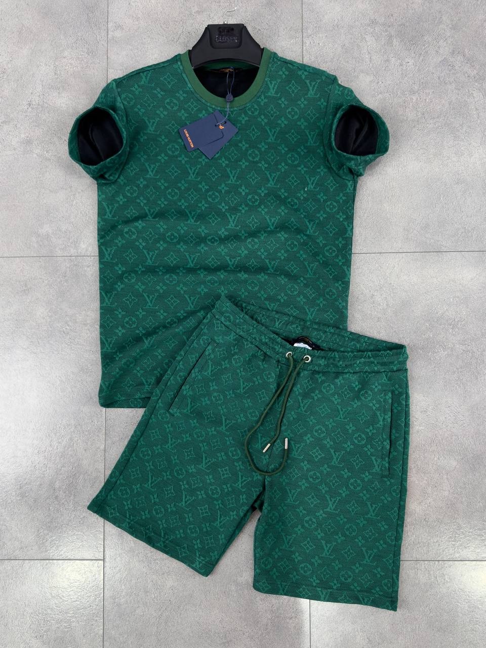 LV Inspired Monogram Lounge Series - Emerald Monogram
