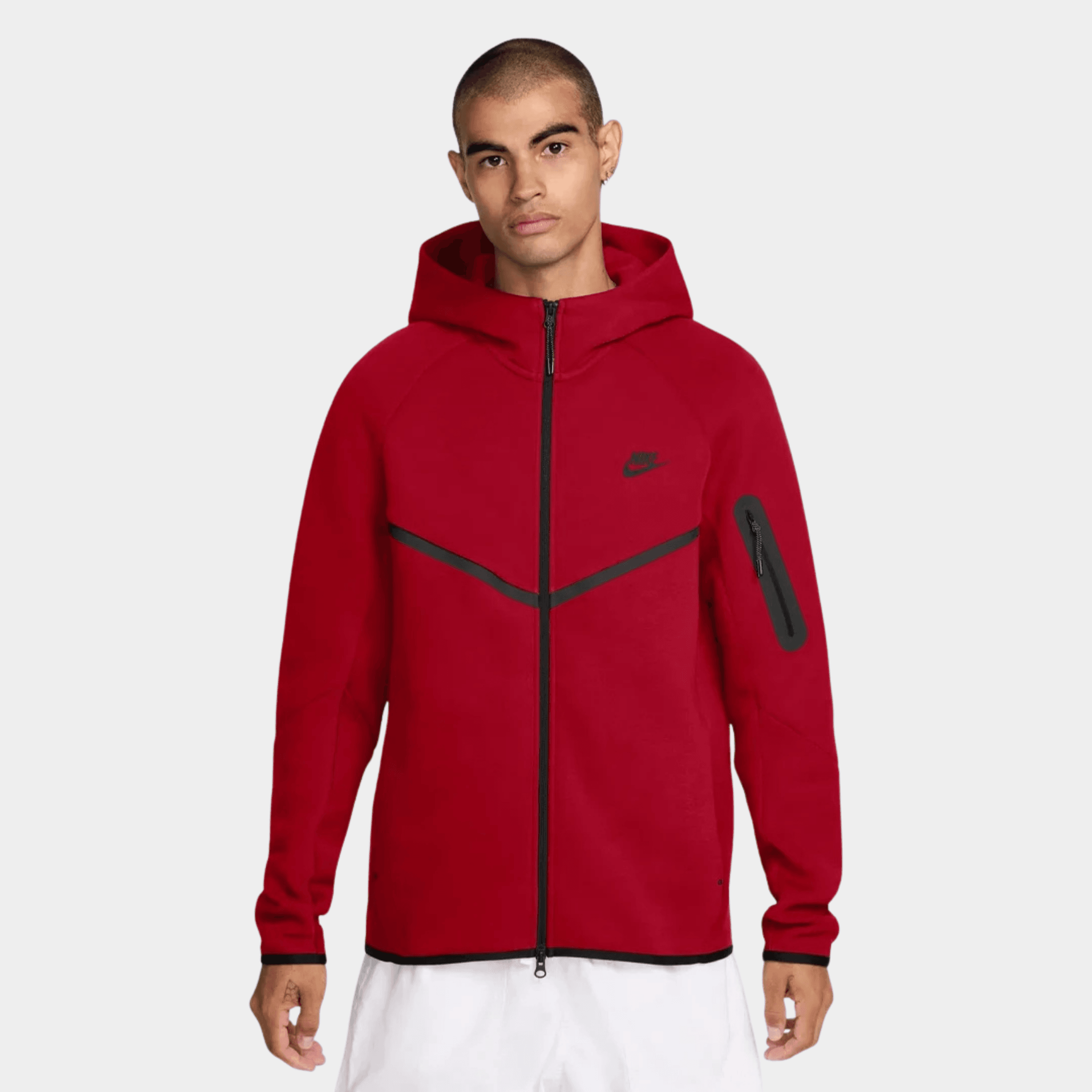 SS'25 Tech Full-Zip Windrunner Hoodie - University Red