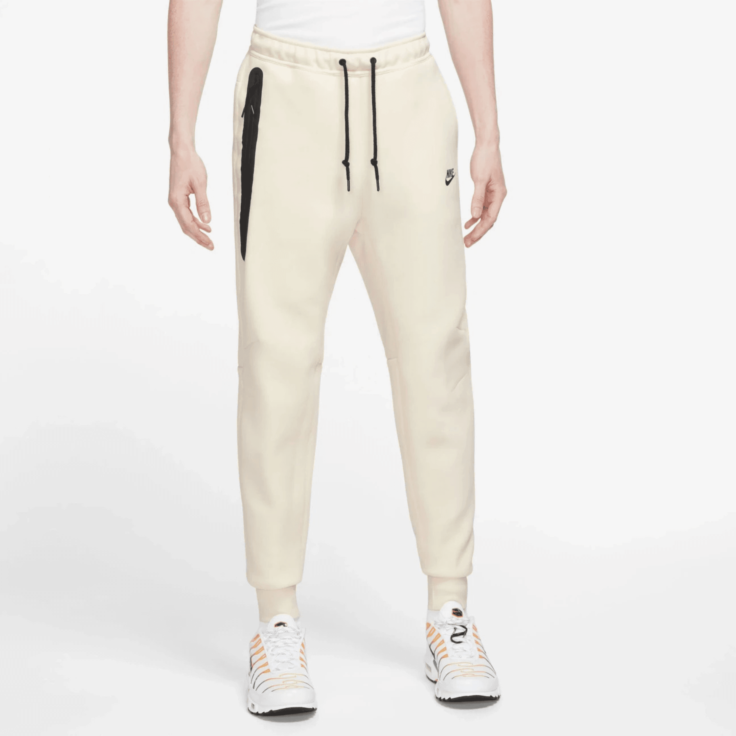 SS'24 Tech Fleece Joggers - Coconut Milk/Black