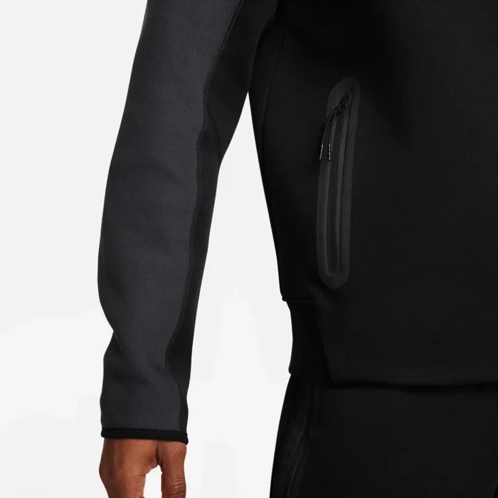 SS'24 Sportswear Tech Fleece Windrunner Eşofman Üstü - Siyah/Dark Smoke Grey/Light Crimson