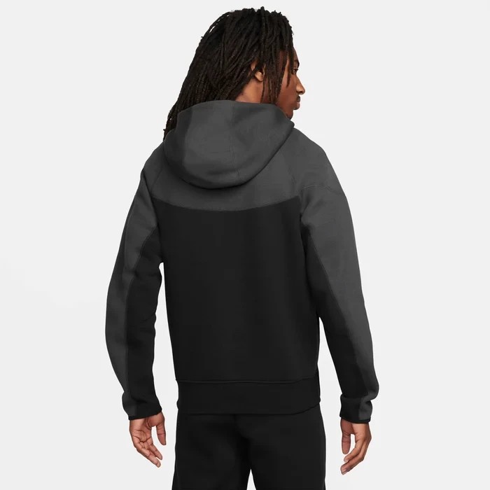 SS'24 Sportswear Tech Fleece Windrunner Eşofman Üstü - Siyah/Dark Smoke Grey/Light Crimson