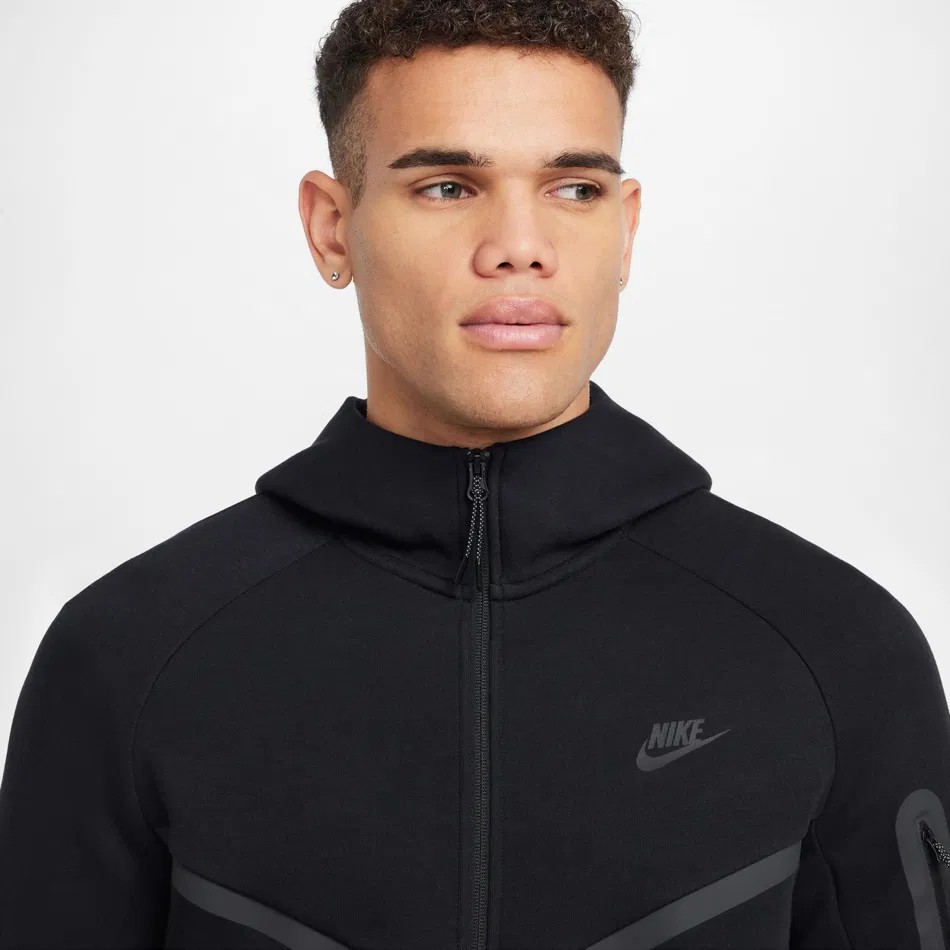 SS'25 Tech Full-Zip Windrunner Hoodie - All Black