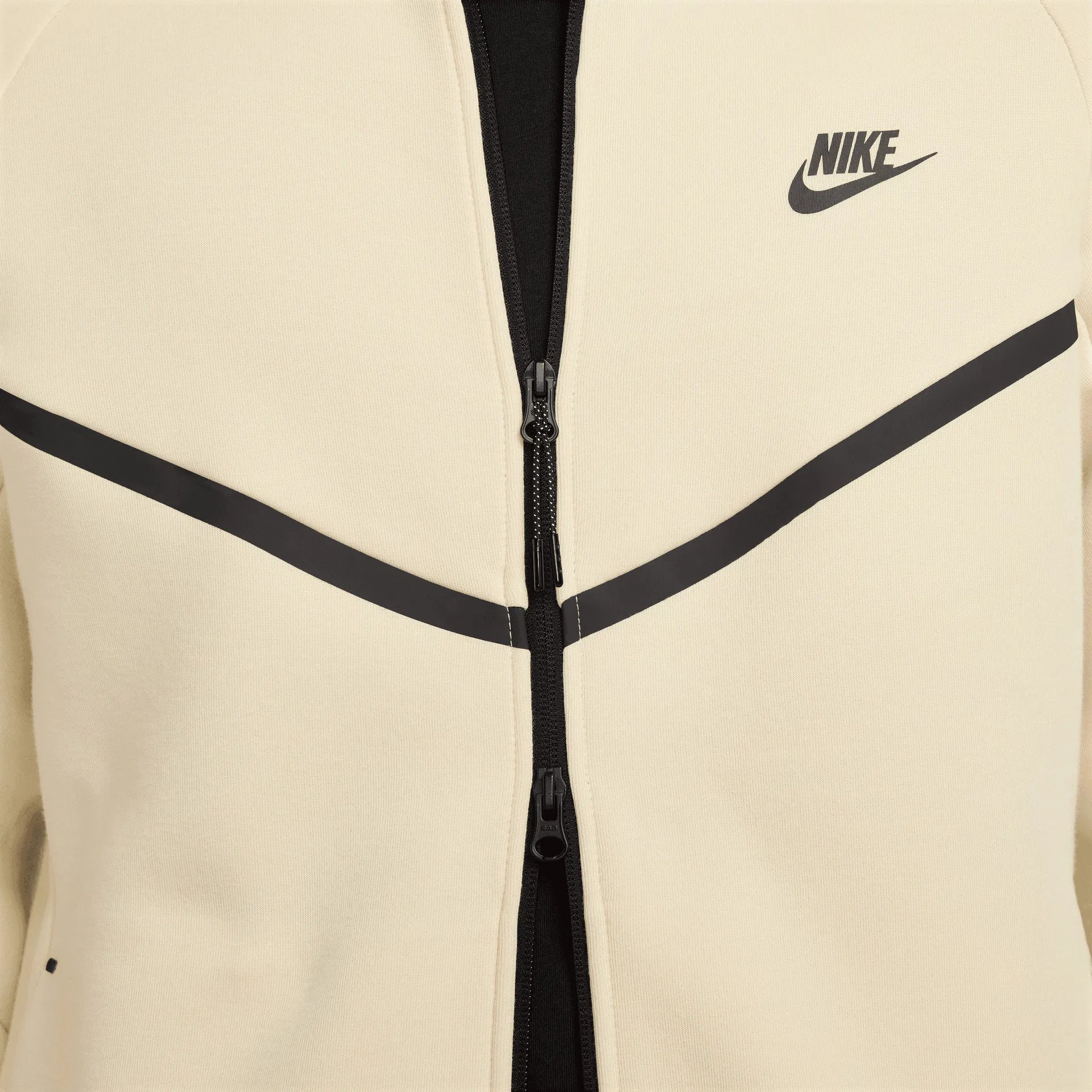 SS'25 Tech Full-Zip Windrunner Hoodie - Beige Canvas/Black