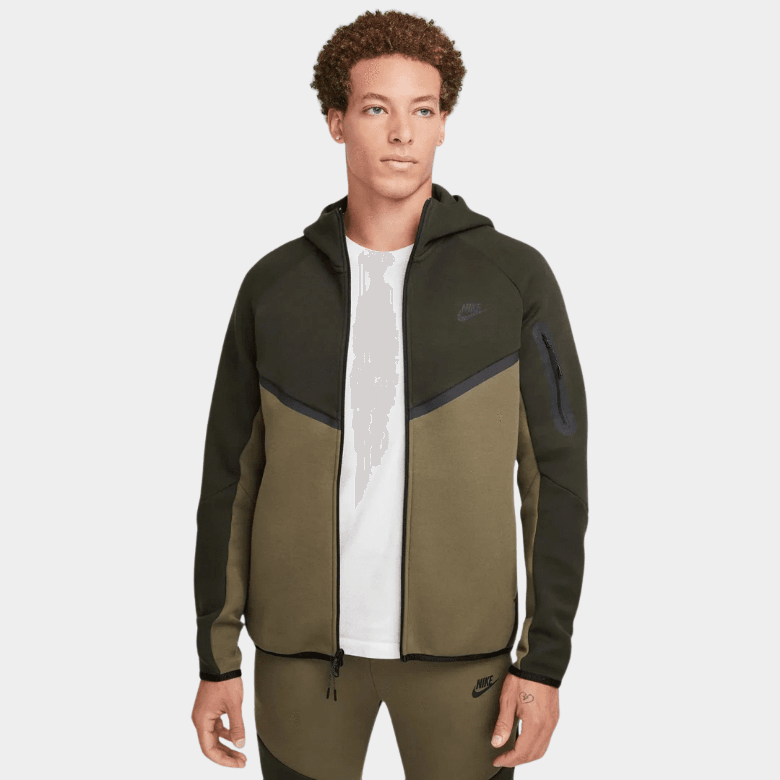SS'25 Tech Full-Zip Windrunner Hoodie - Sequoia/Medium Olive/Black