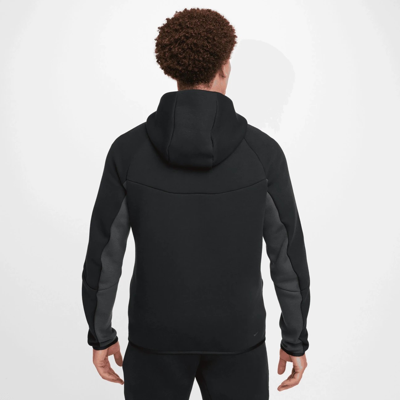 SS'25 Tech Full-Zip Windrunner Hoodie - Black/Anthracite/Green Strike