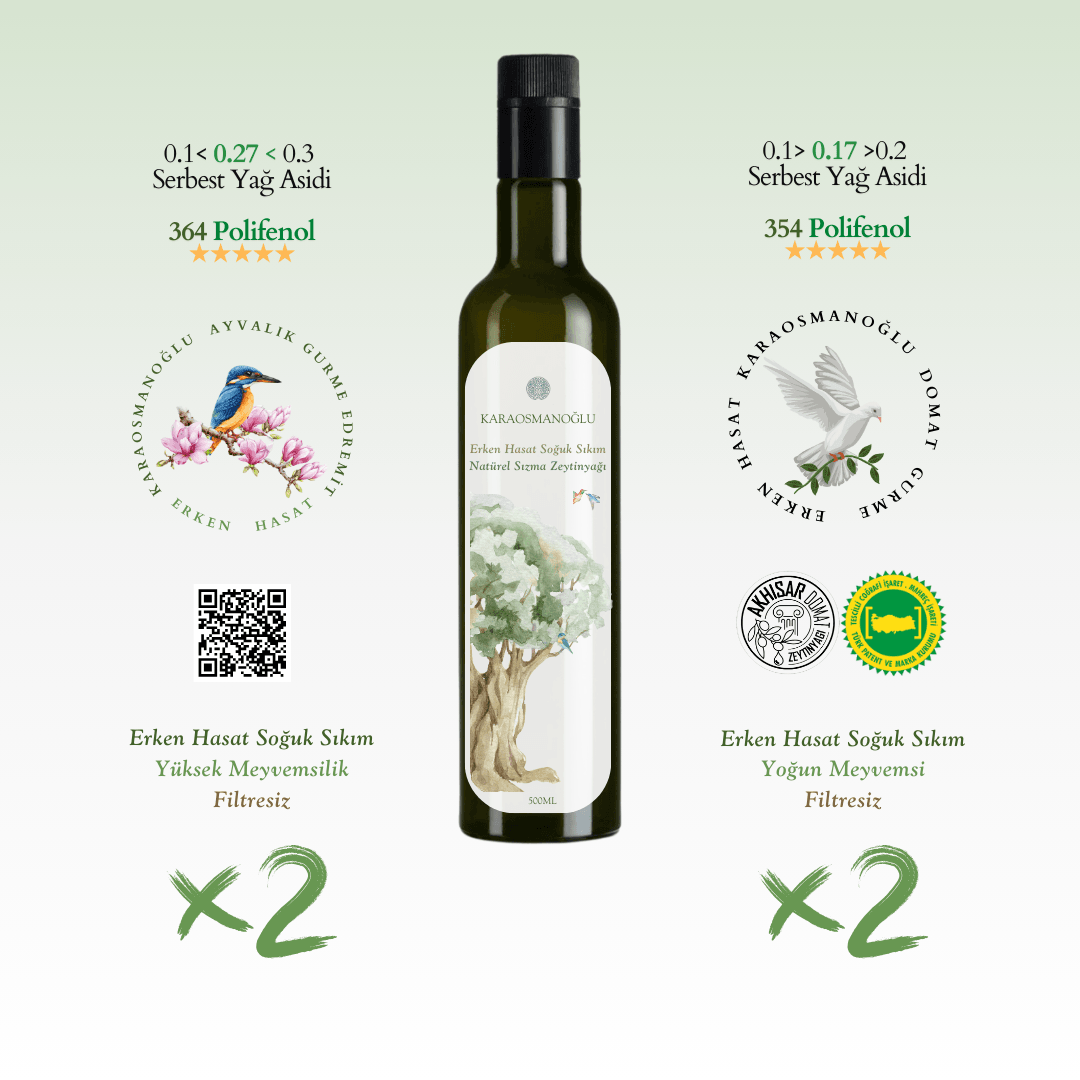 Erken Hasat Natürel Sızma Zeytinyağı 4x500ML