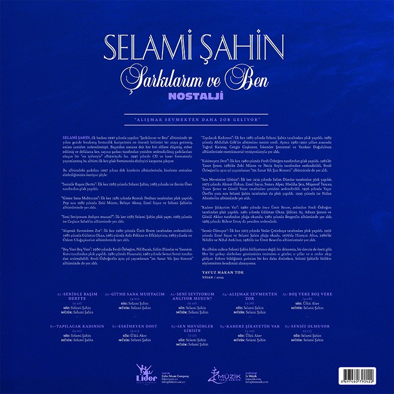 Selami Şahin Şarkılarım ve Ben (Plak)
