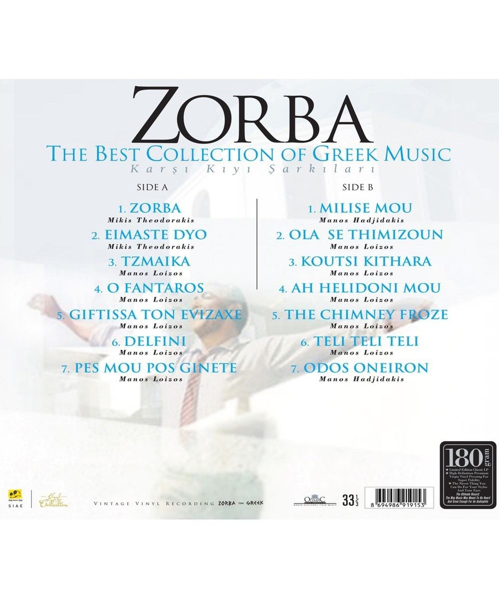 Zorba The Best Collection Of Greek Music Plak