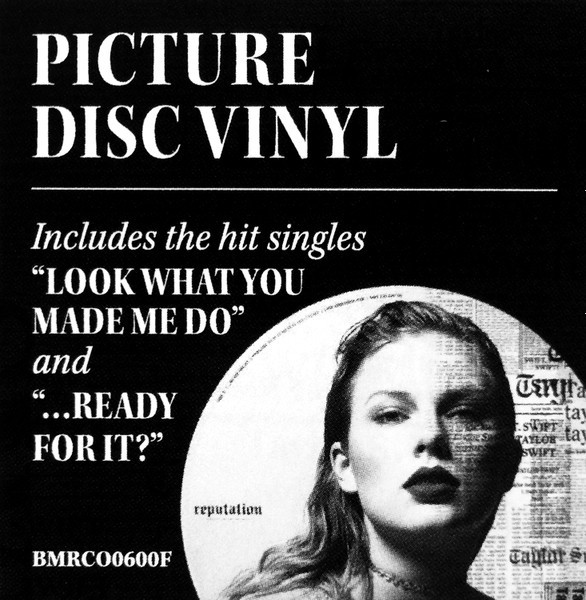 Taylor Swift Reputation (Picture Disc Vinyl)