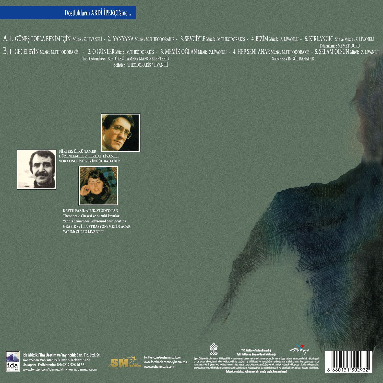 Zülfü Livaneli & Mikis Theodorakis - Güneş Topla Benim İçin (Plak)