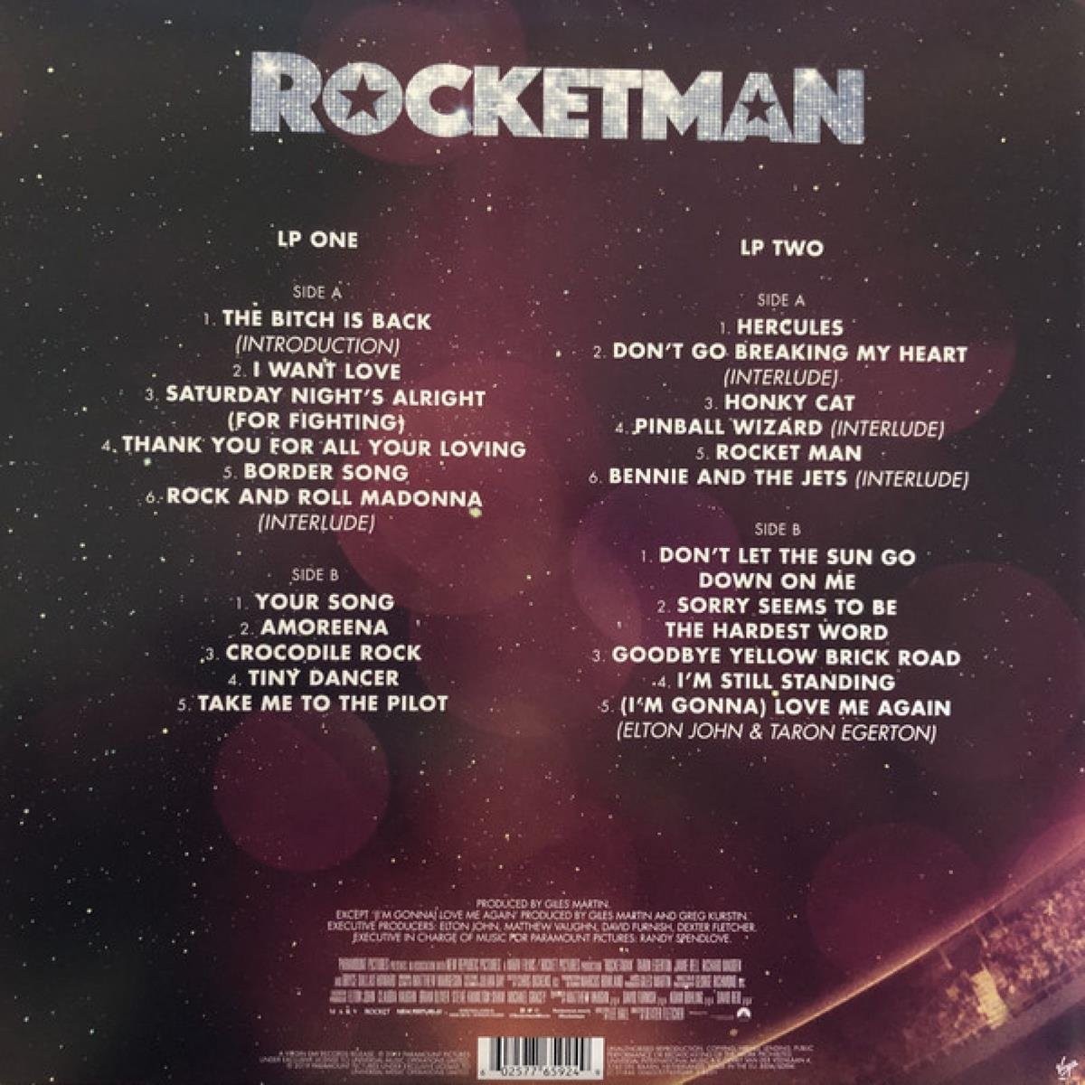 Rocketman (Music From The Motion Picture) Elton John & Taron Egerton (Plak)