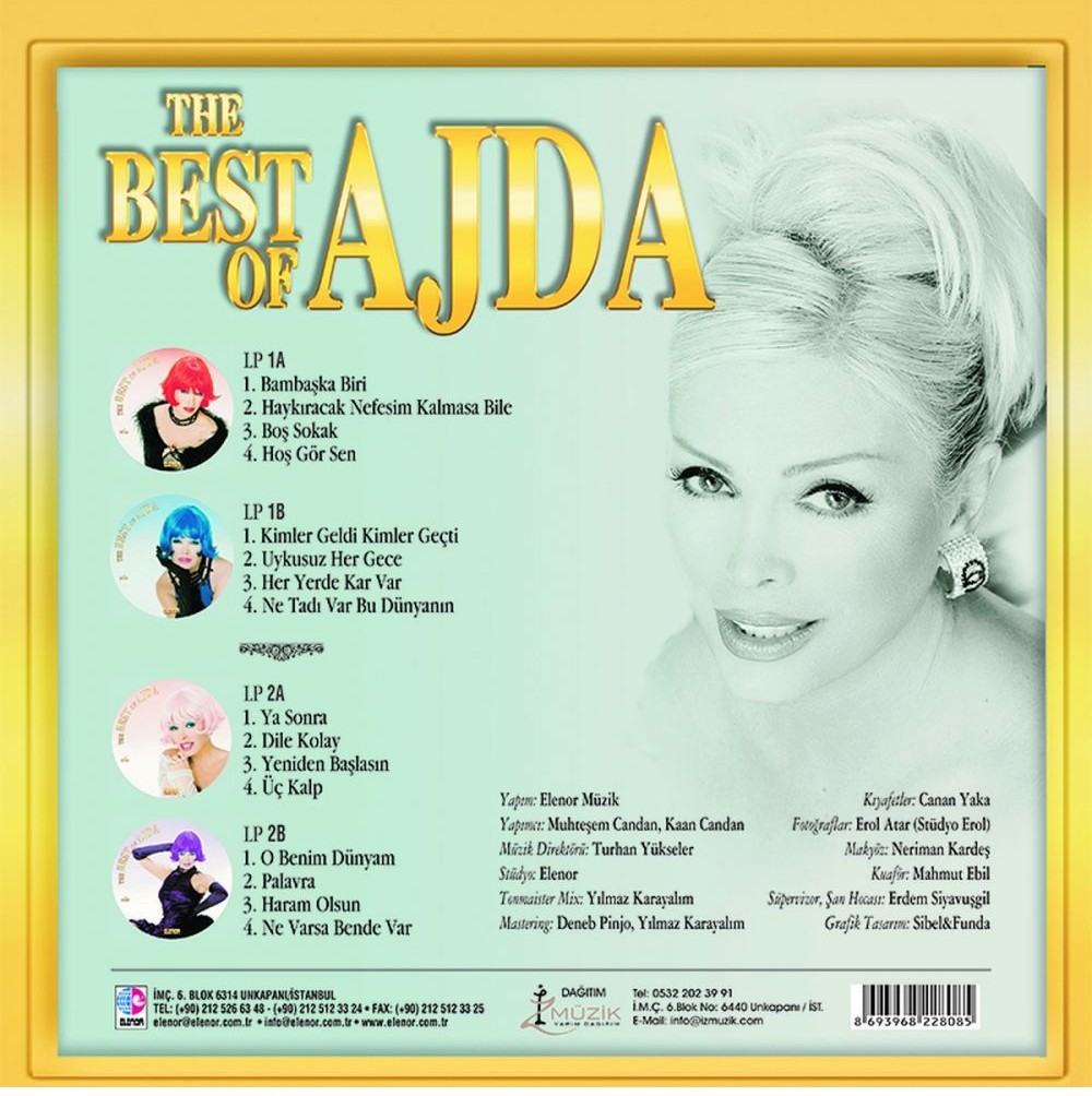 Sora Plak Ajda Pekkan The Best Of Ajda (Picture Disk) 2LP