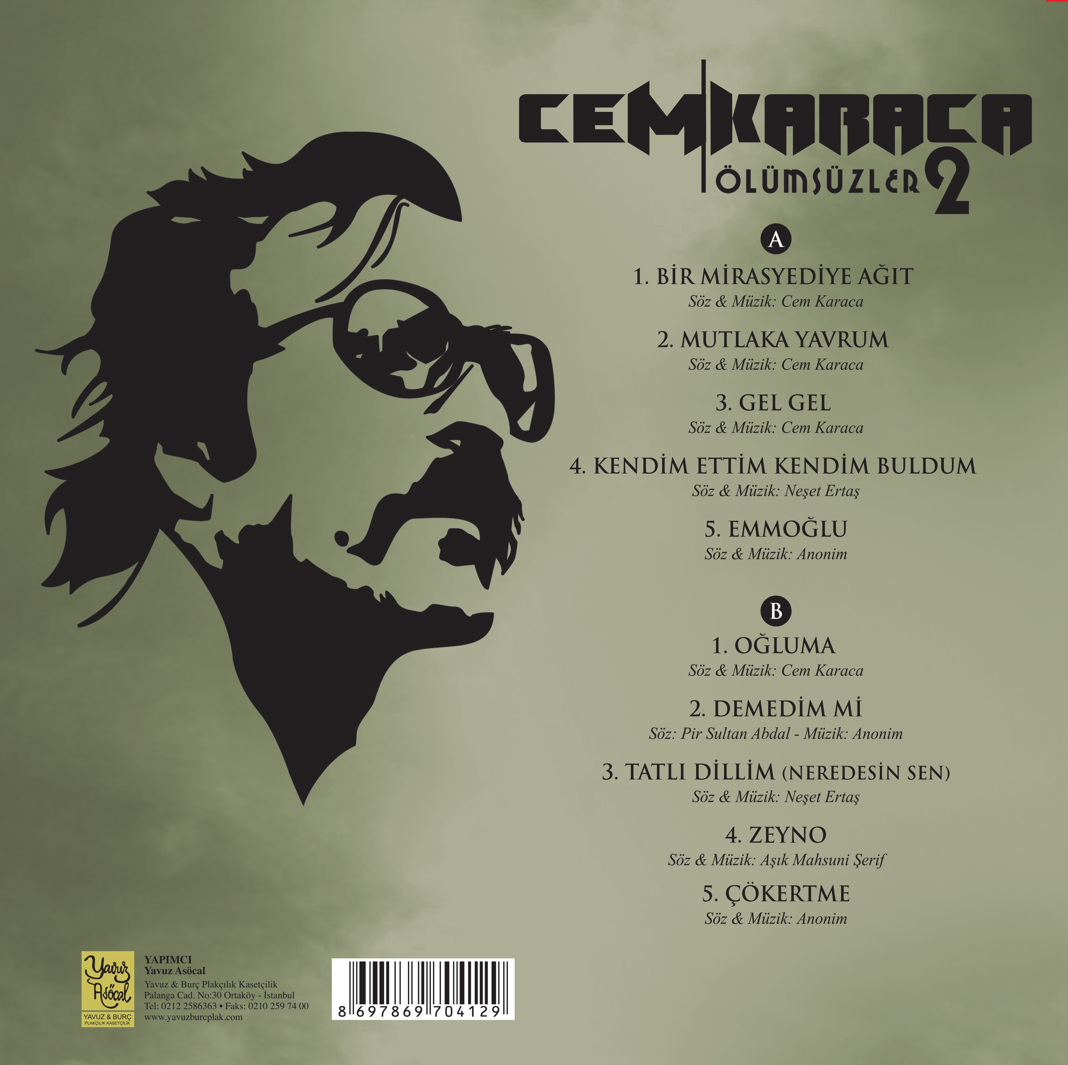 Cem Karaca Ölümsüzler 2 (Plak)