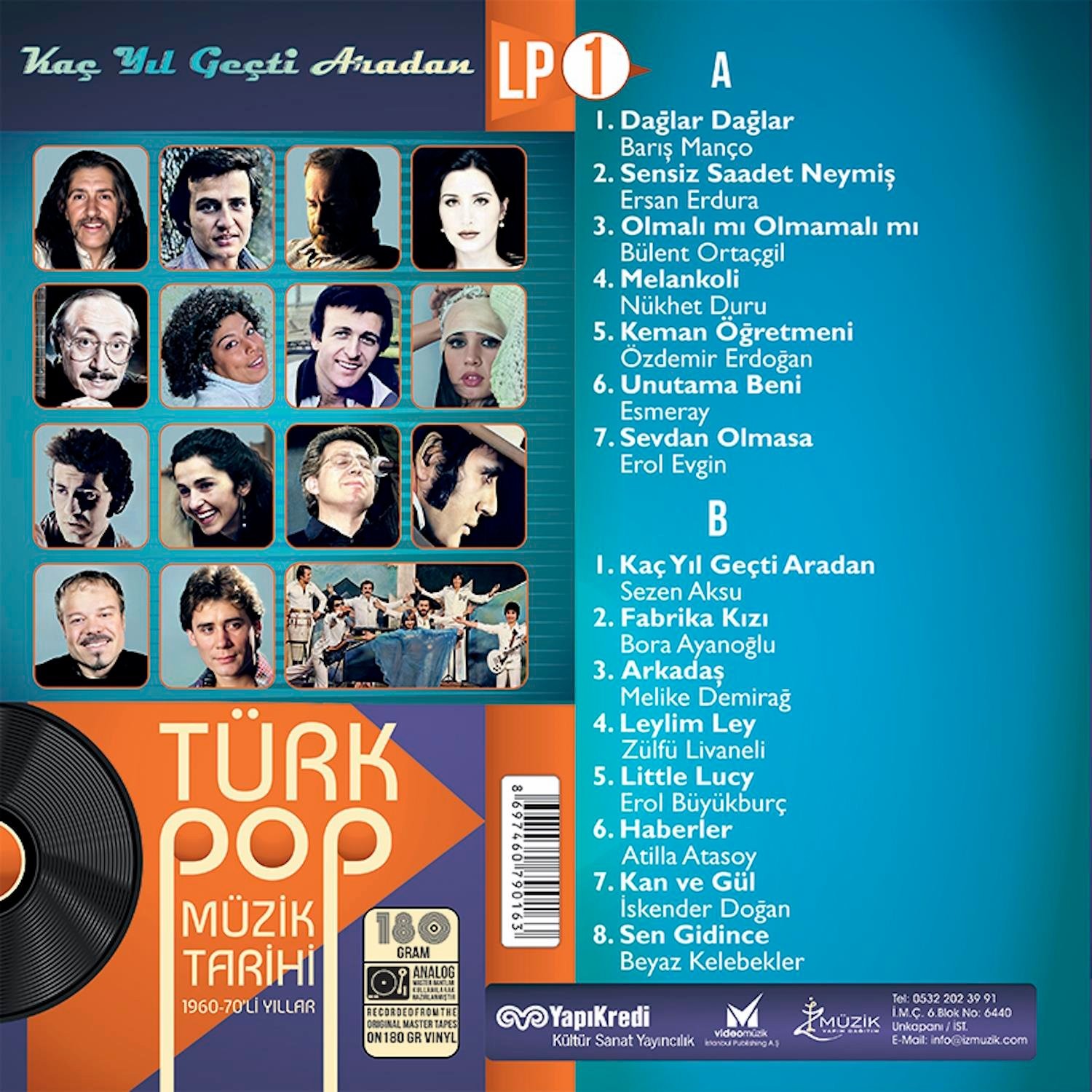 Türk Pop Müzik Tarihi 1960-70'li Yıllar/Kaç Yıl Geçti Aradan 1 (Plak)