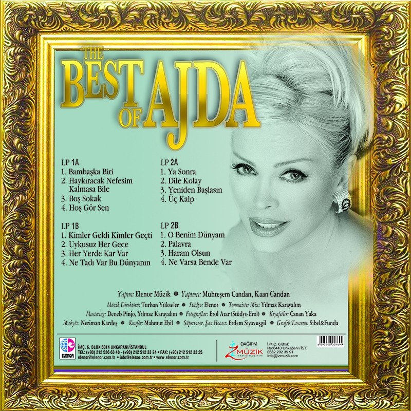 Ajda Pekkan The Best Of Ajda (Renkli Plak) 2LP
