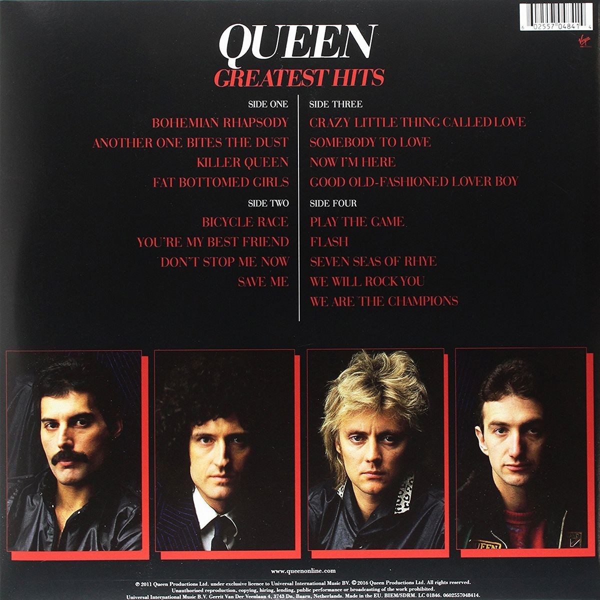  Queen Greatest Hits Plak